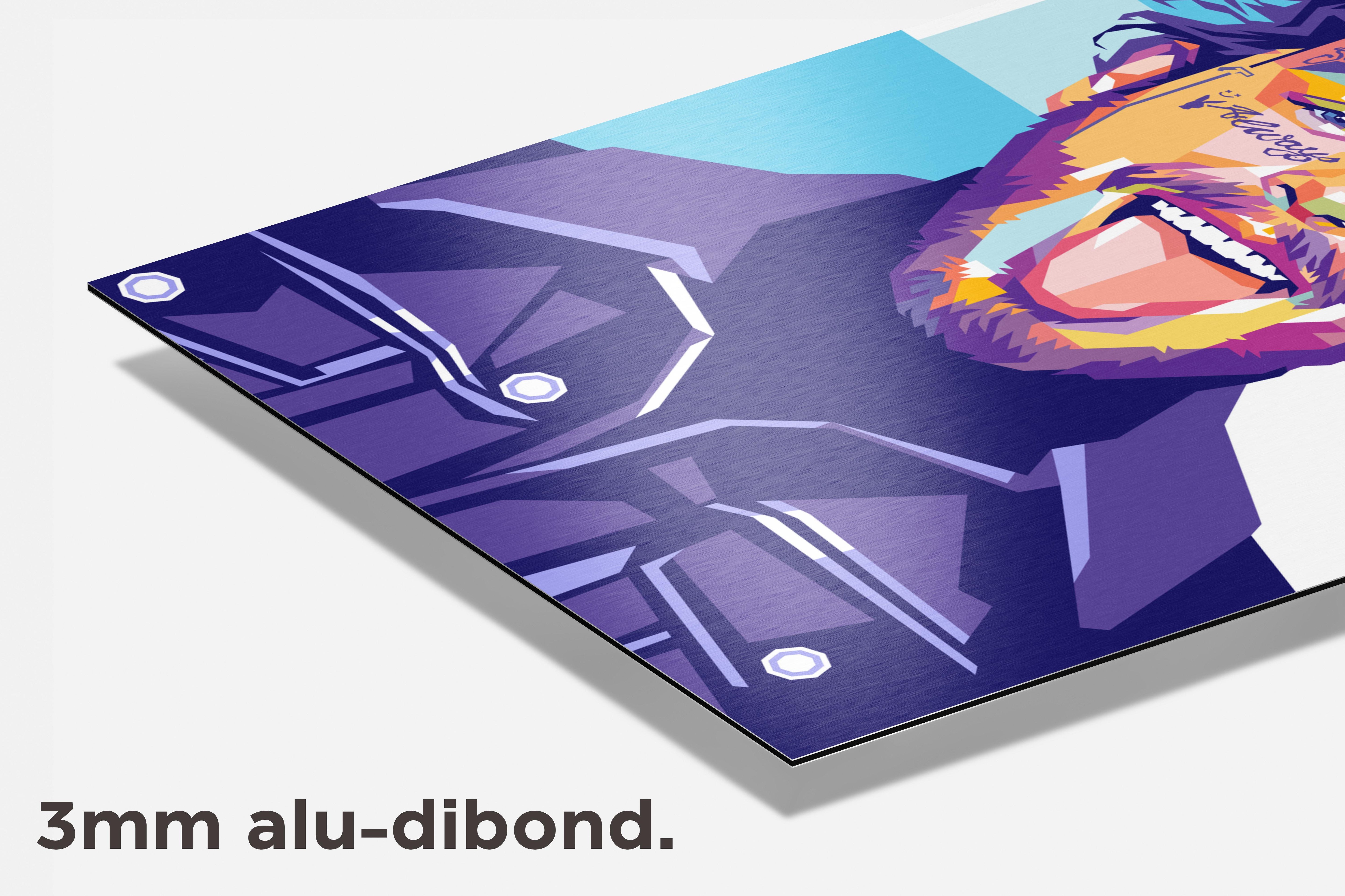 Post Malone Pop Art dibond detail