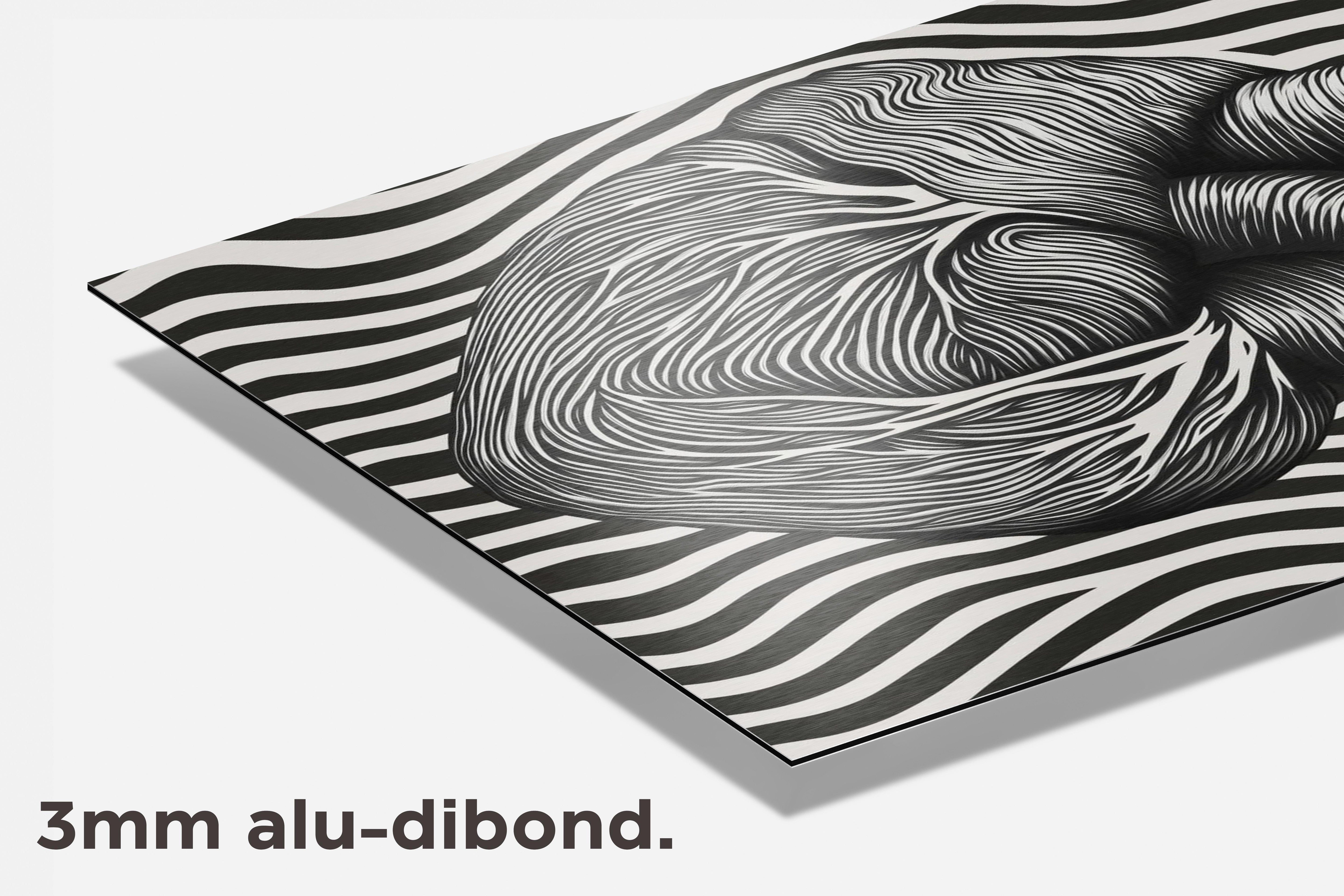 Hart Strepen dibond detail