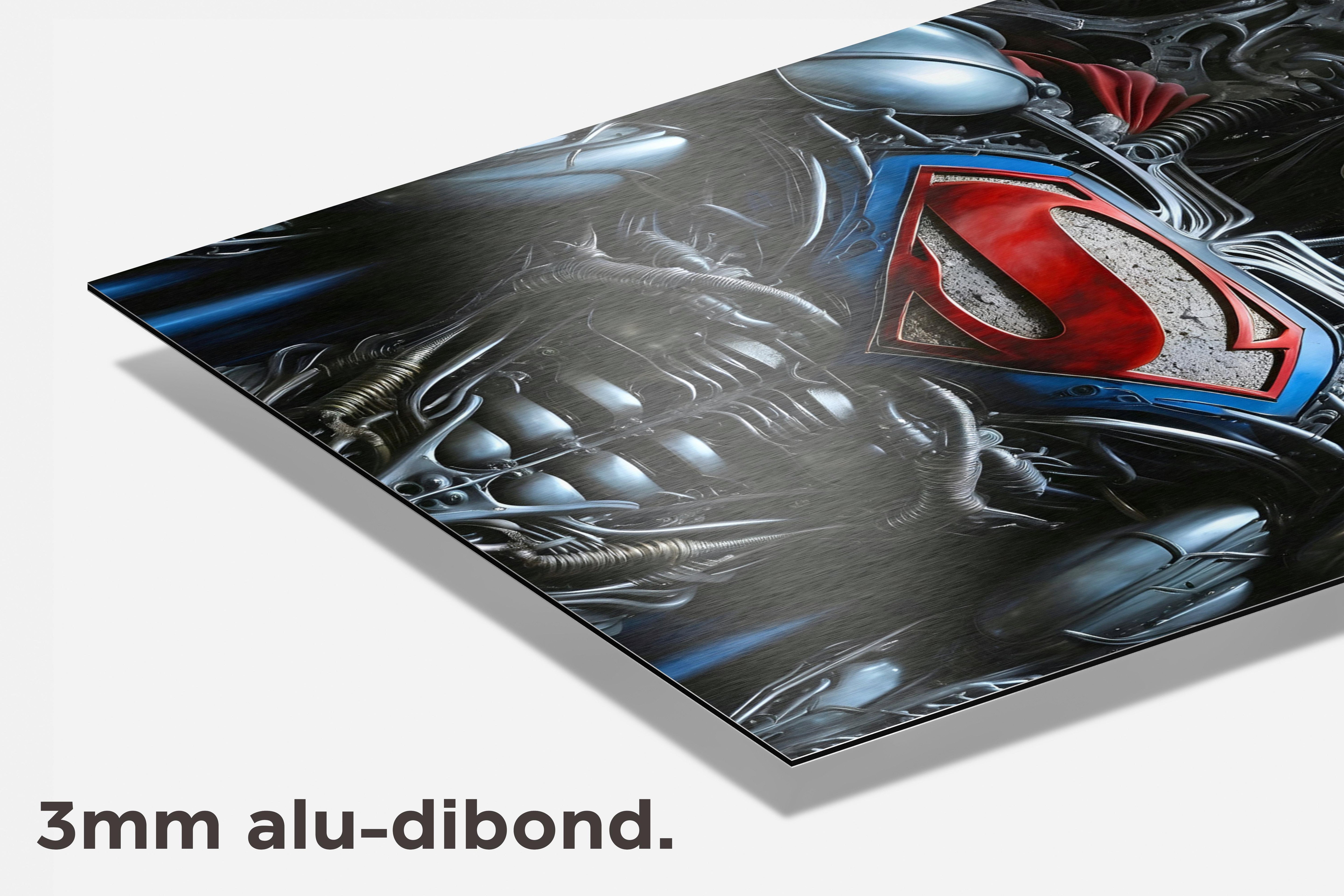 Superman Cyborg dibond detail