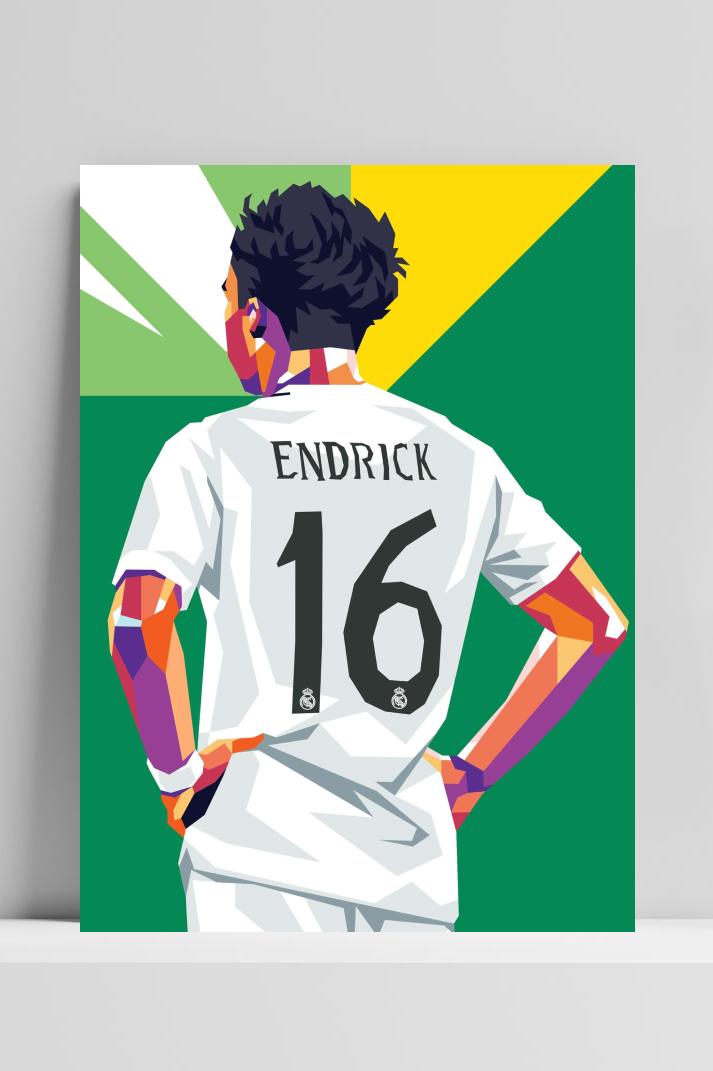 Endrick op 3mm aluminium dibond