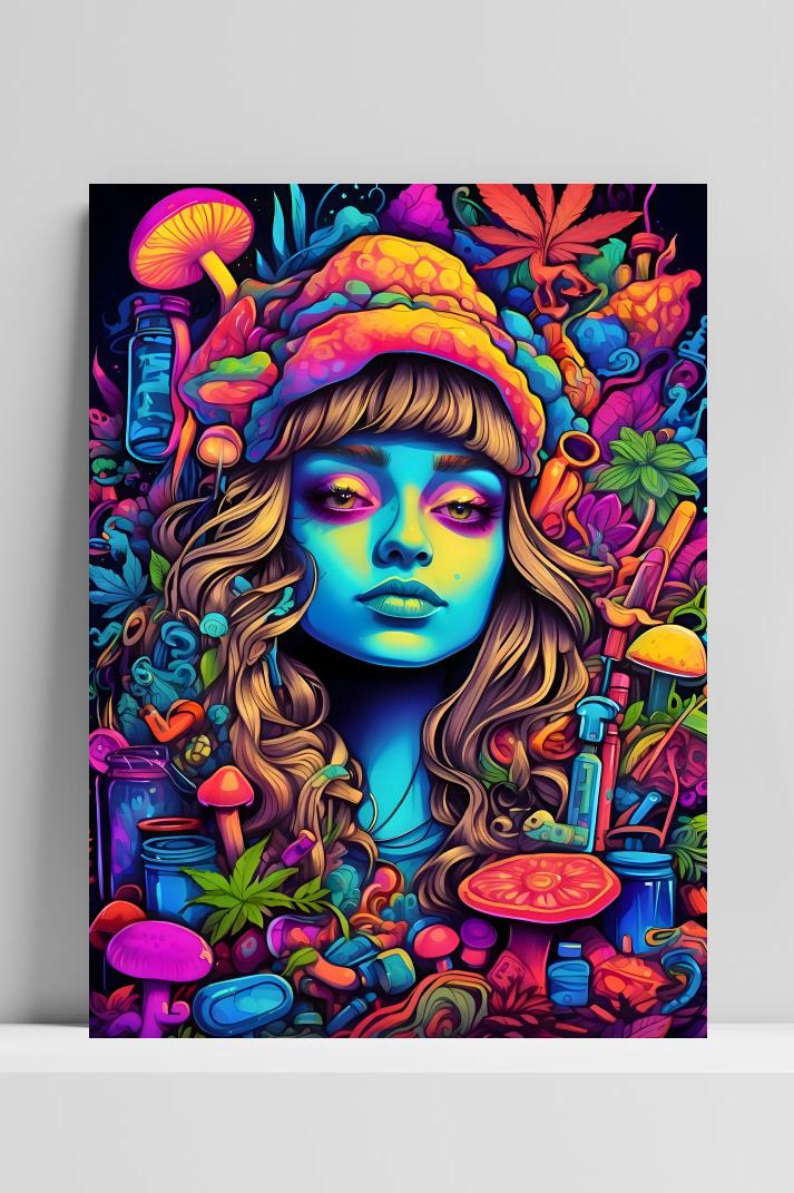 Acid Reis op 3mm aluminium dibond
