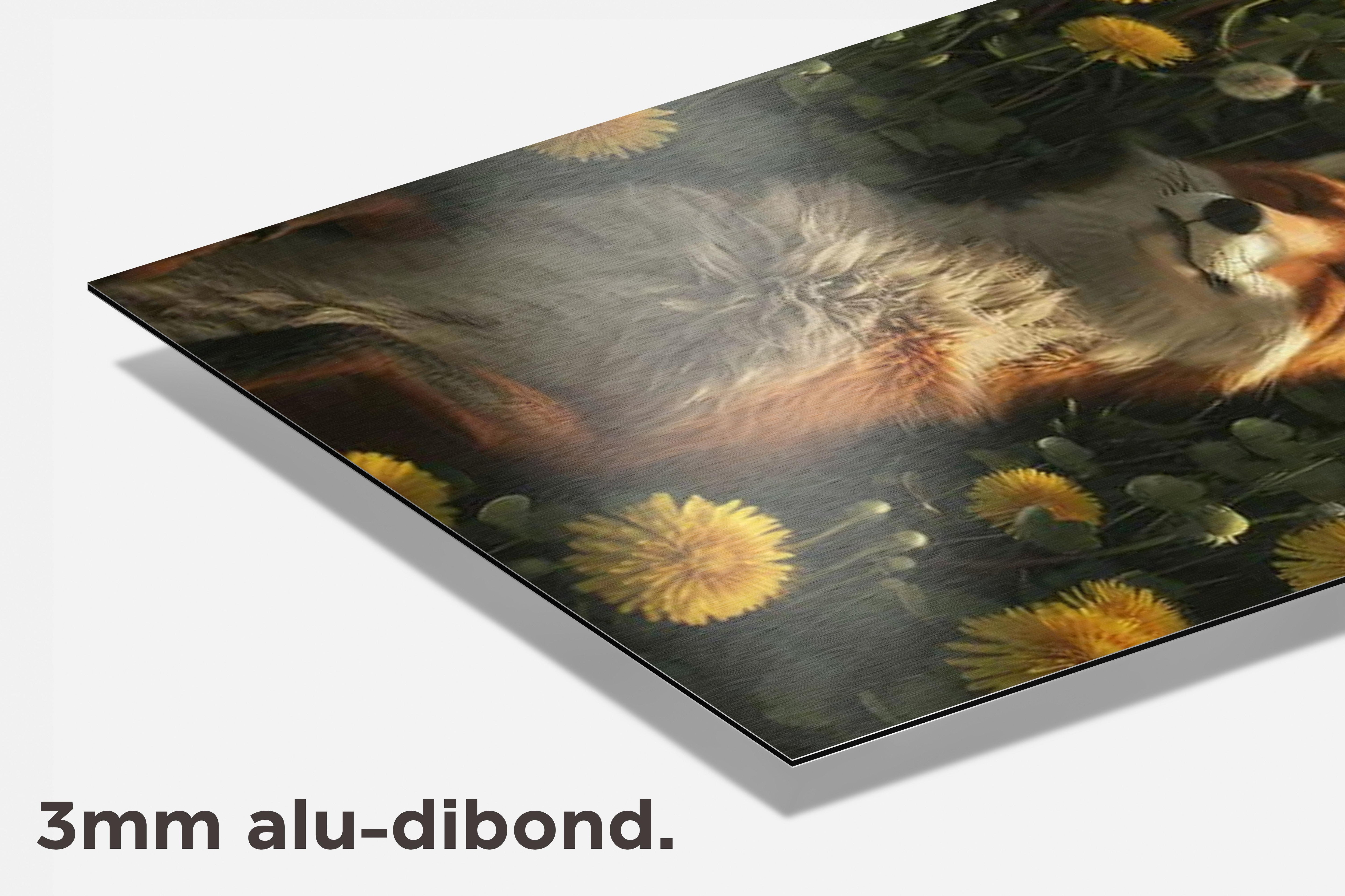 Vos Bloemenveld dibond detail