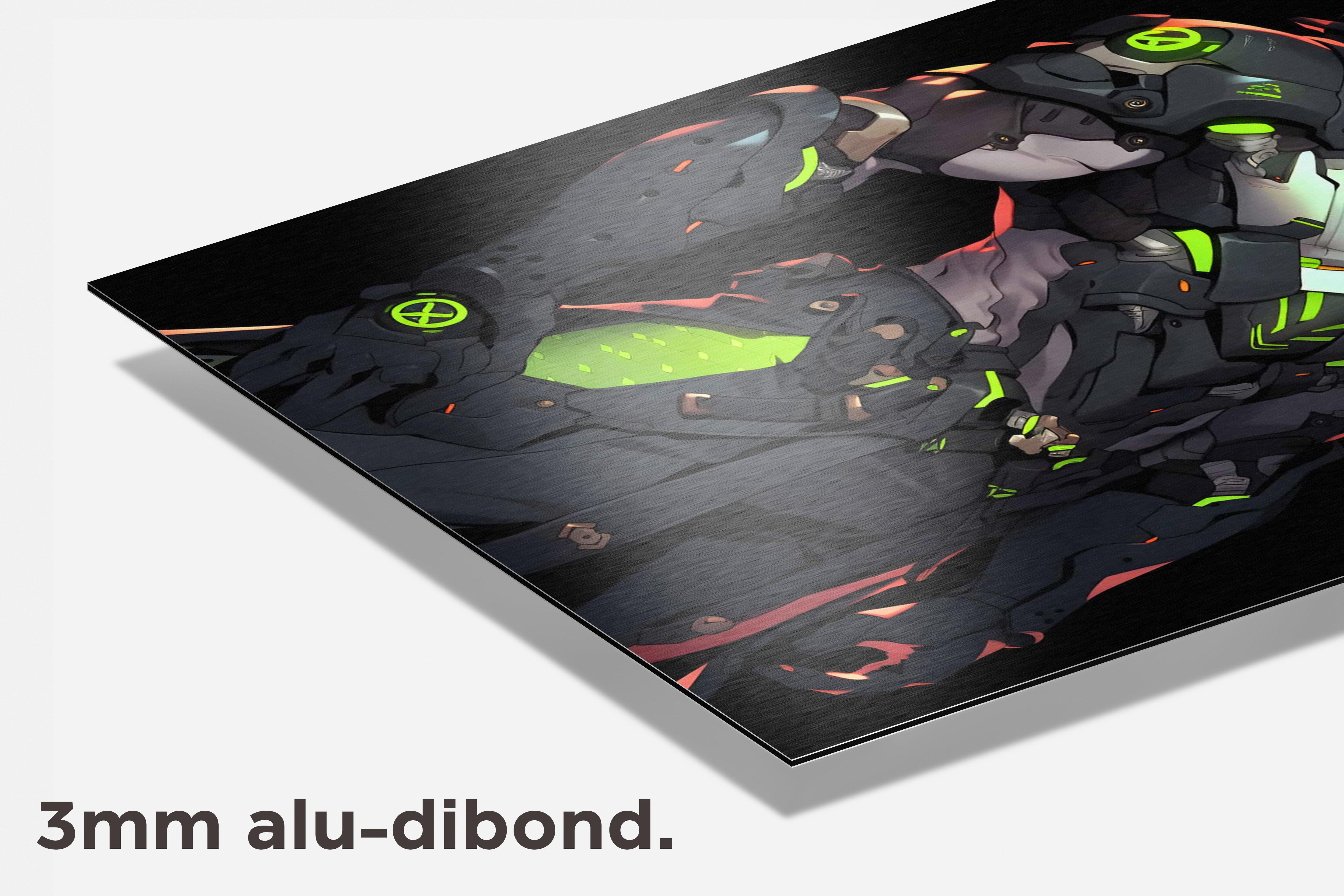 Overwatch Genji dibond detail