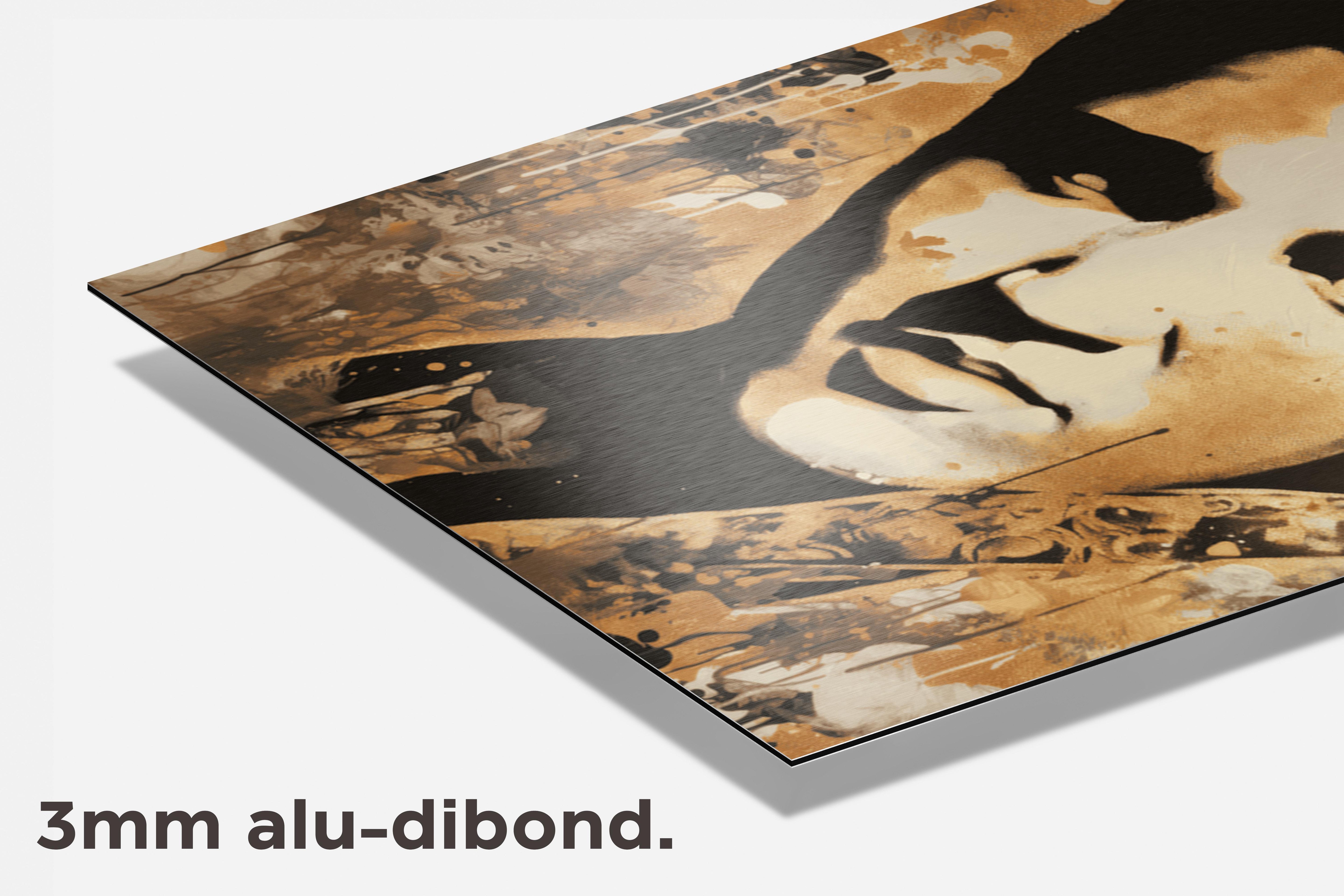 Elvis Presley Goud dibond detail