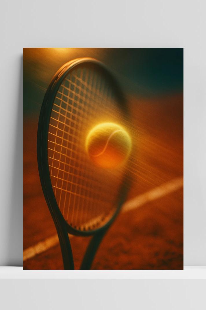 Tennis Racket Ball Speed im Interieur