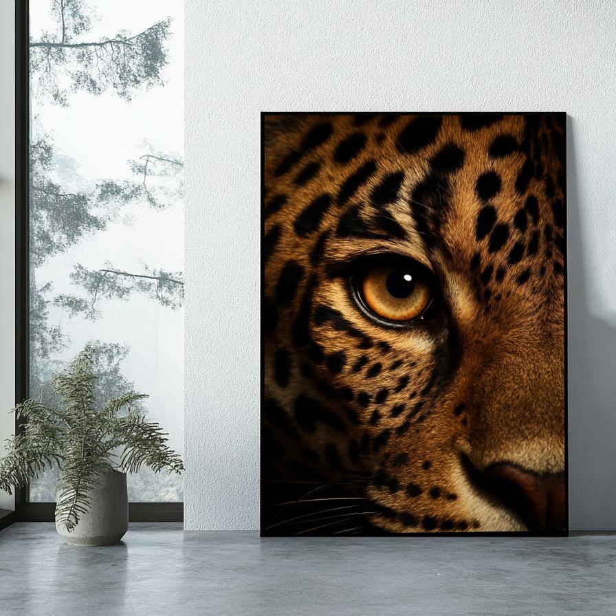 Leopard Close-up poster sfeerbeeld 1