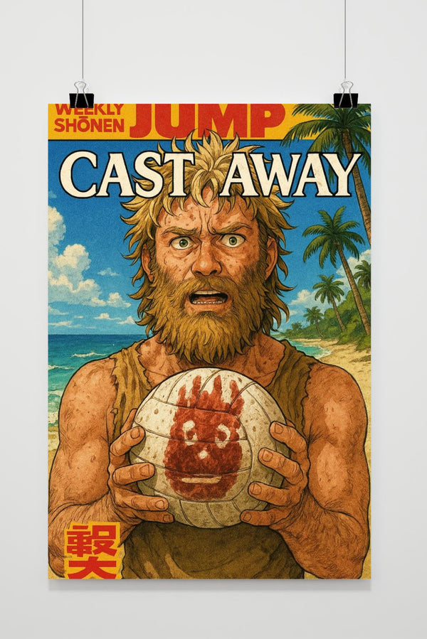 Póster Cast Away Film Cartoon