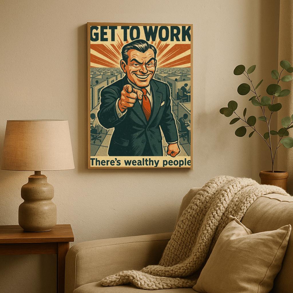 Get To Work Text poster sfeerbeeld 2