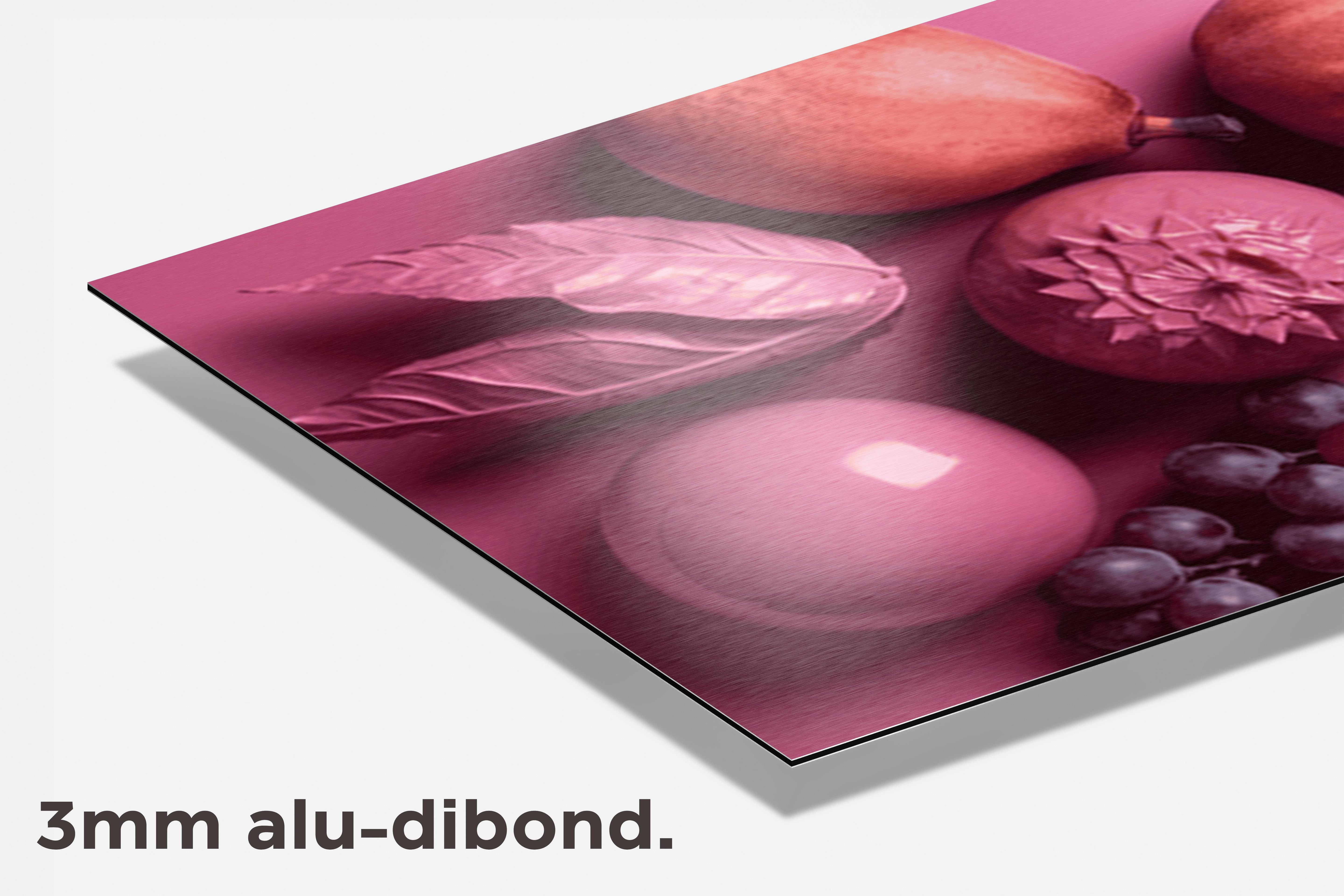 Roze Fruit dibond detail