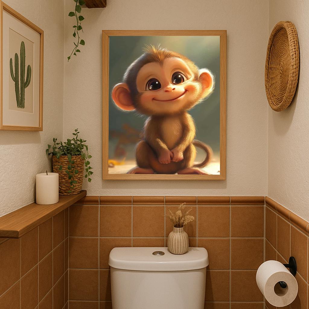 Baby Monkey Cartoon poster sfeerbeeld 2