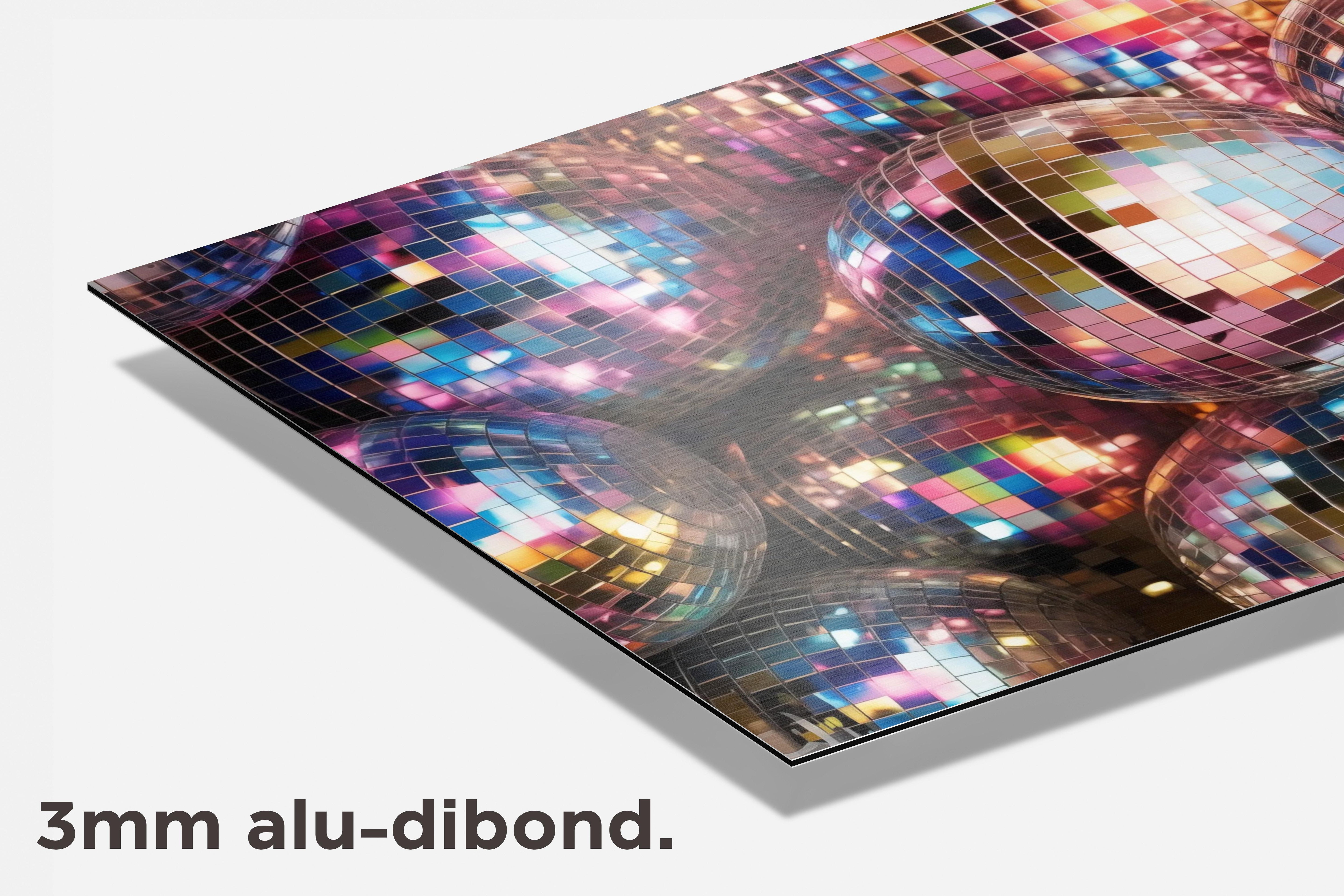 Discoballen dibond detail