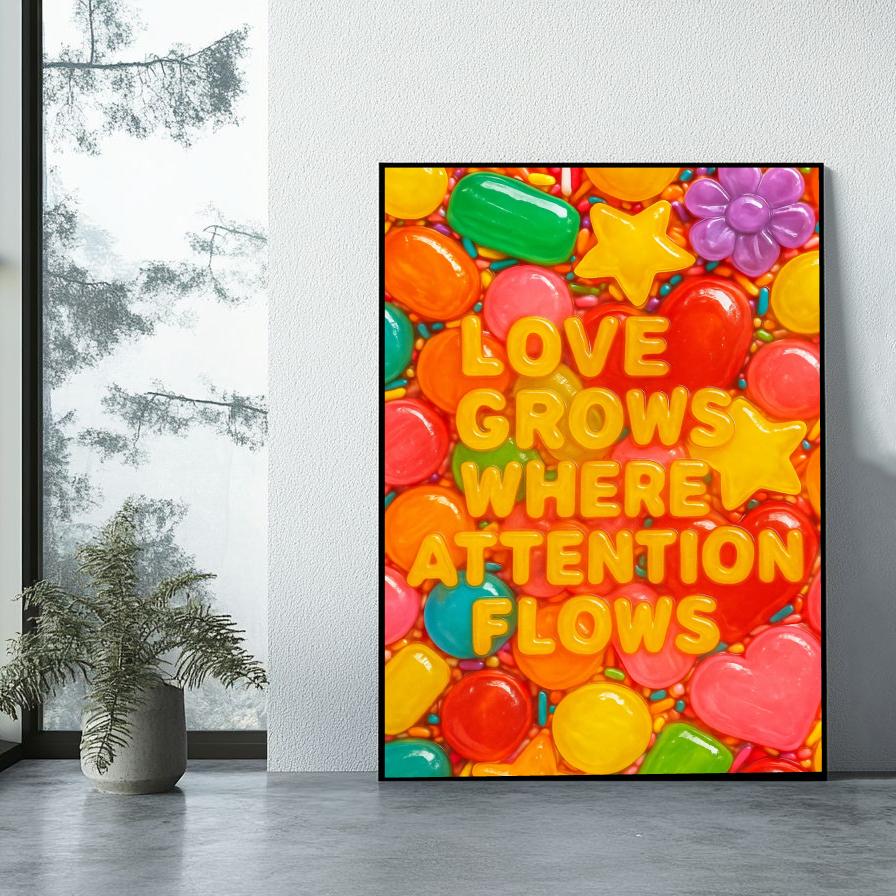 Love Grows Text poster sfeerbeeld 1