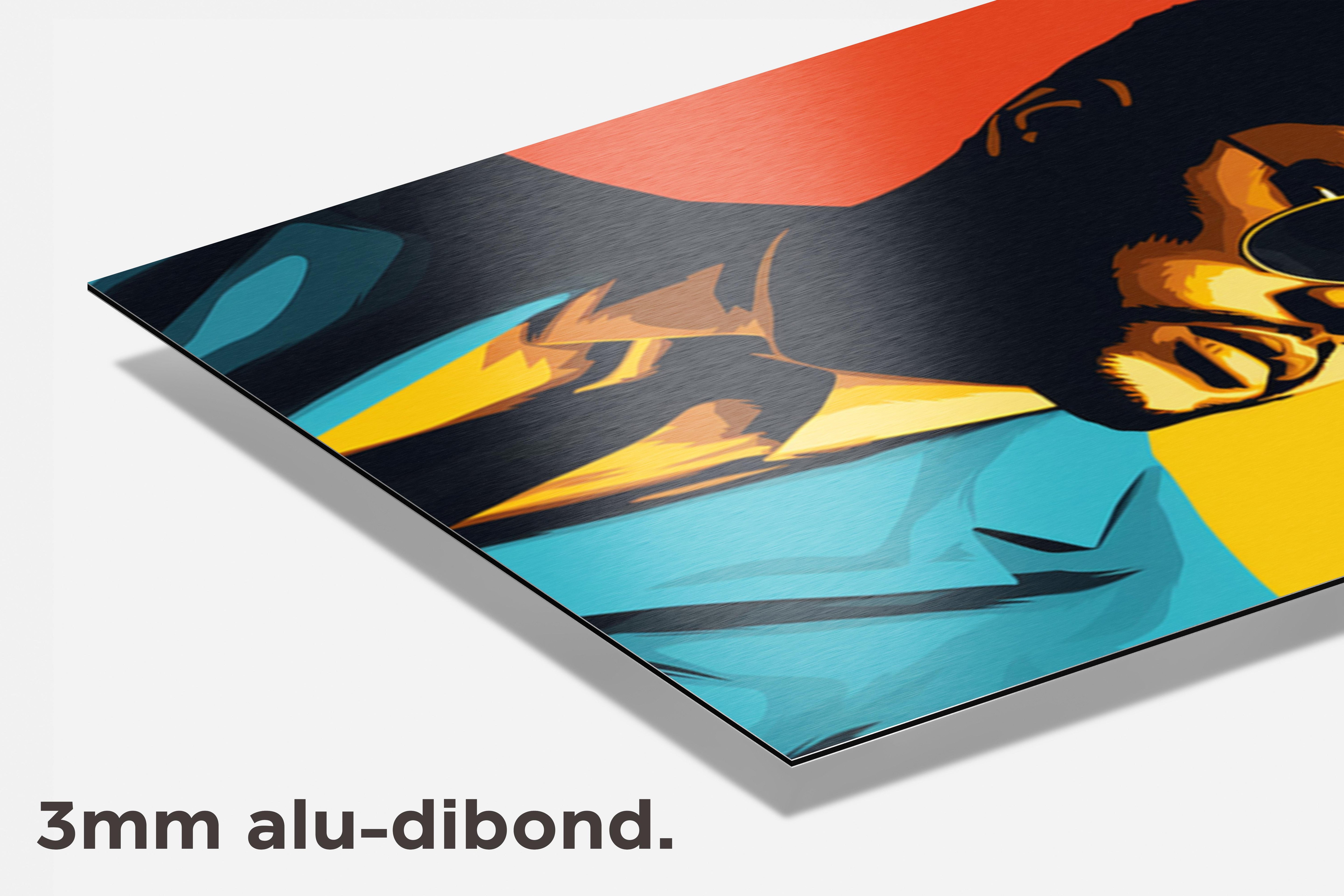 The Weeknd dibond detail