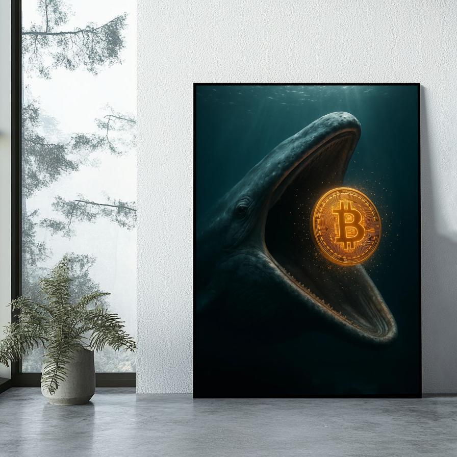 Bitcoin Whale poster sfeerbeeld 1