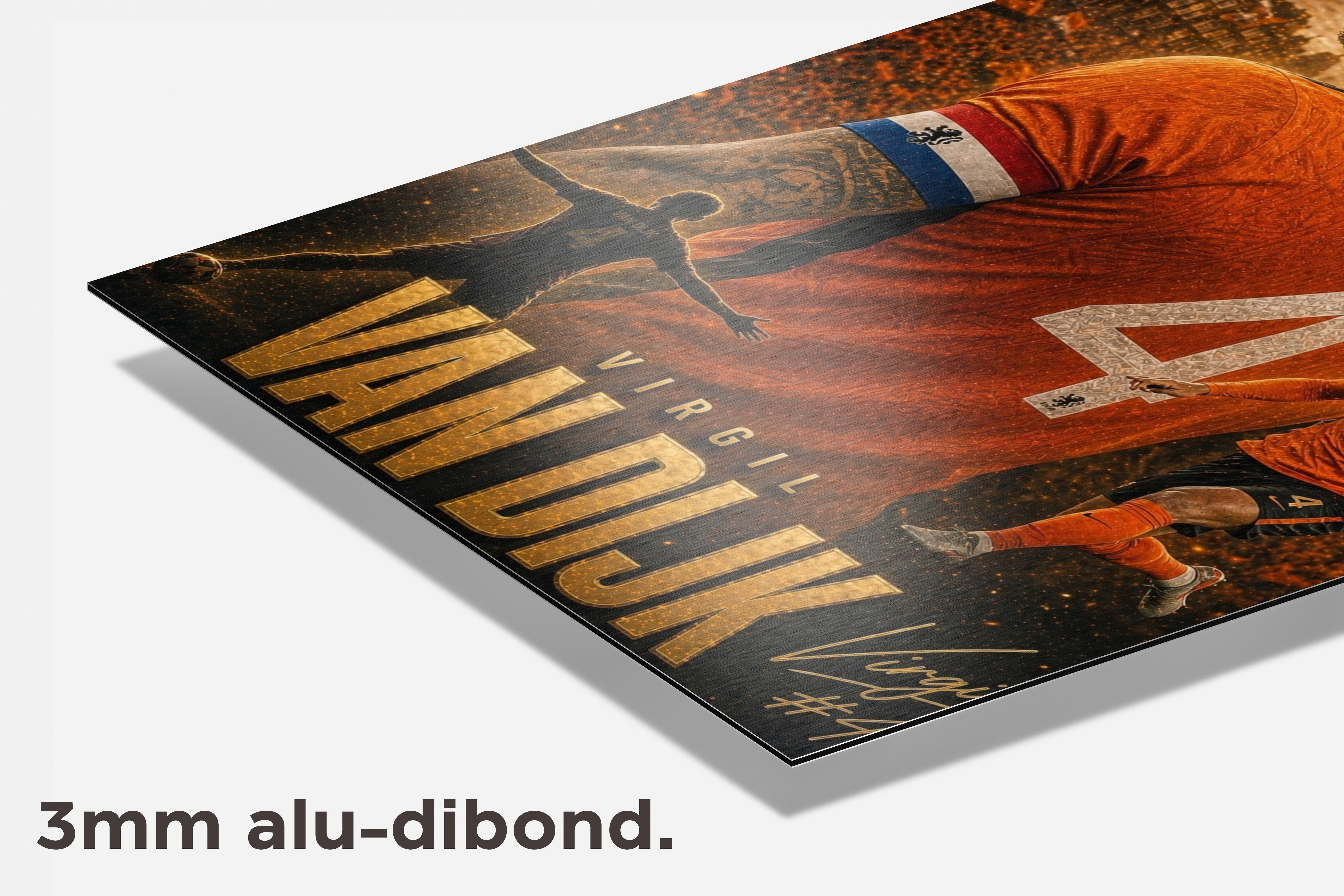 Virgil van Dijk dibond detail