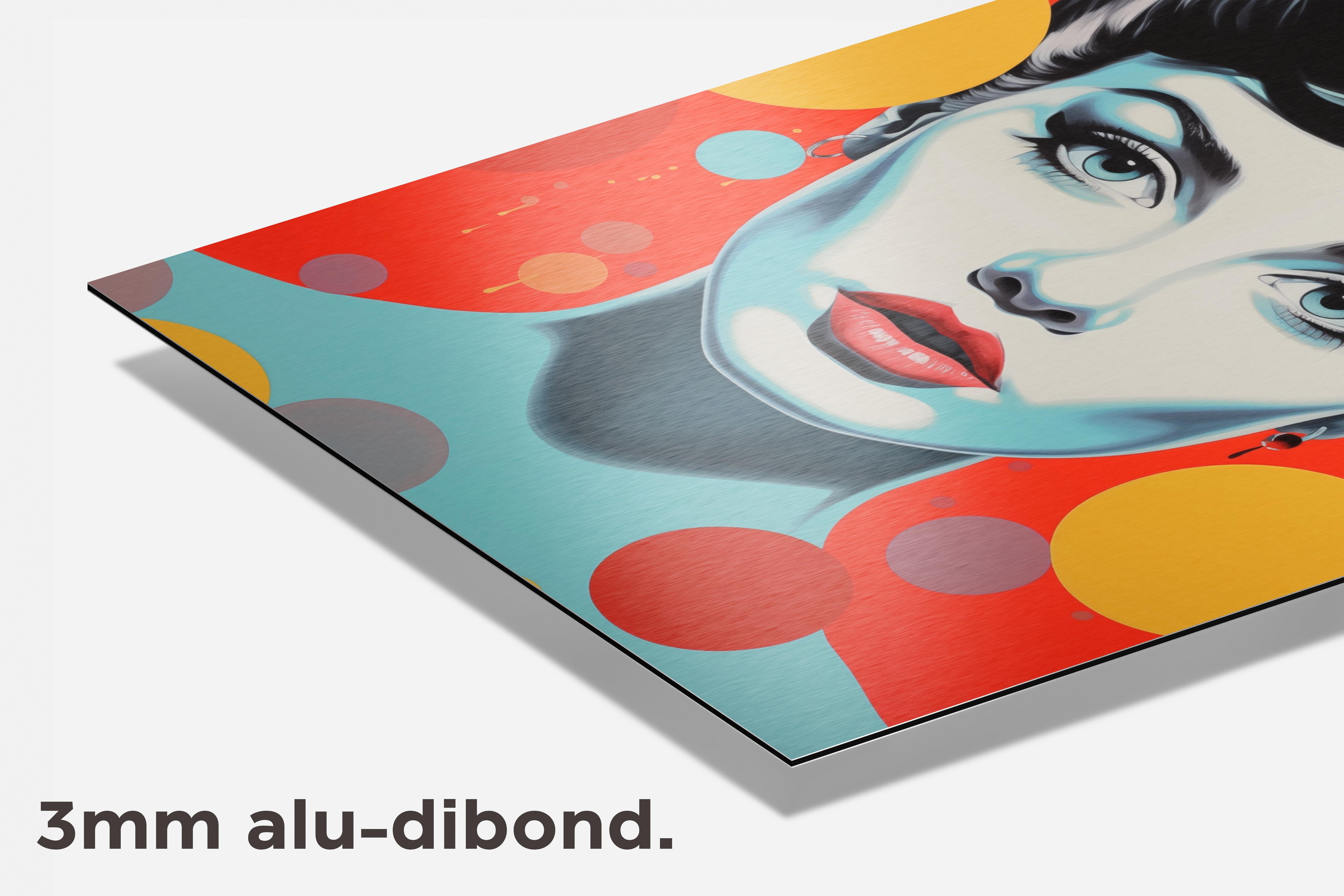 70s Vrouw dibond detail