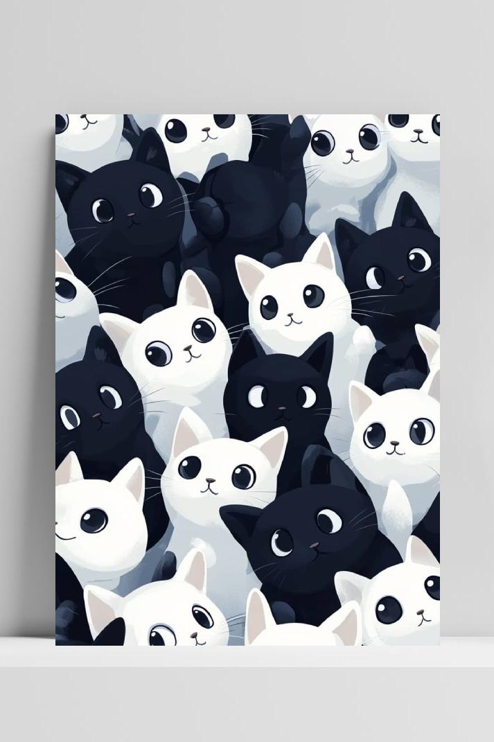 Katten op 3mm aluminium dibond