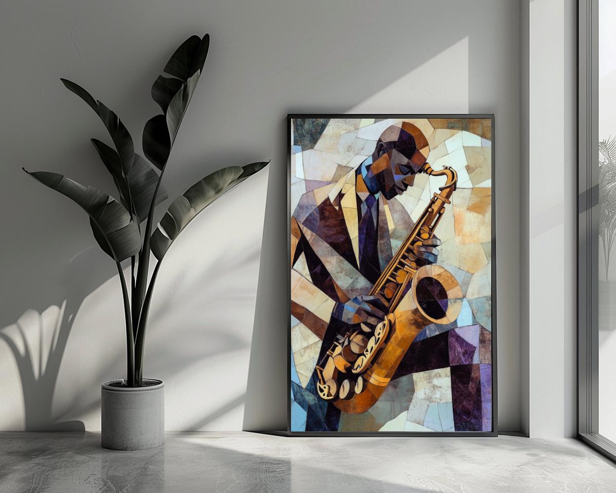 Saxophone Jazz Musician poster van 25 Artstreet