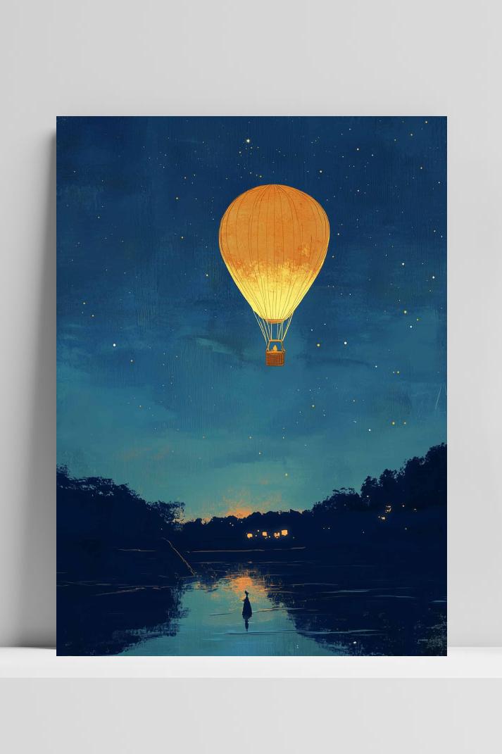 Tatsuro Kiuchi Luchtballon op 3mm aluminium dibond