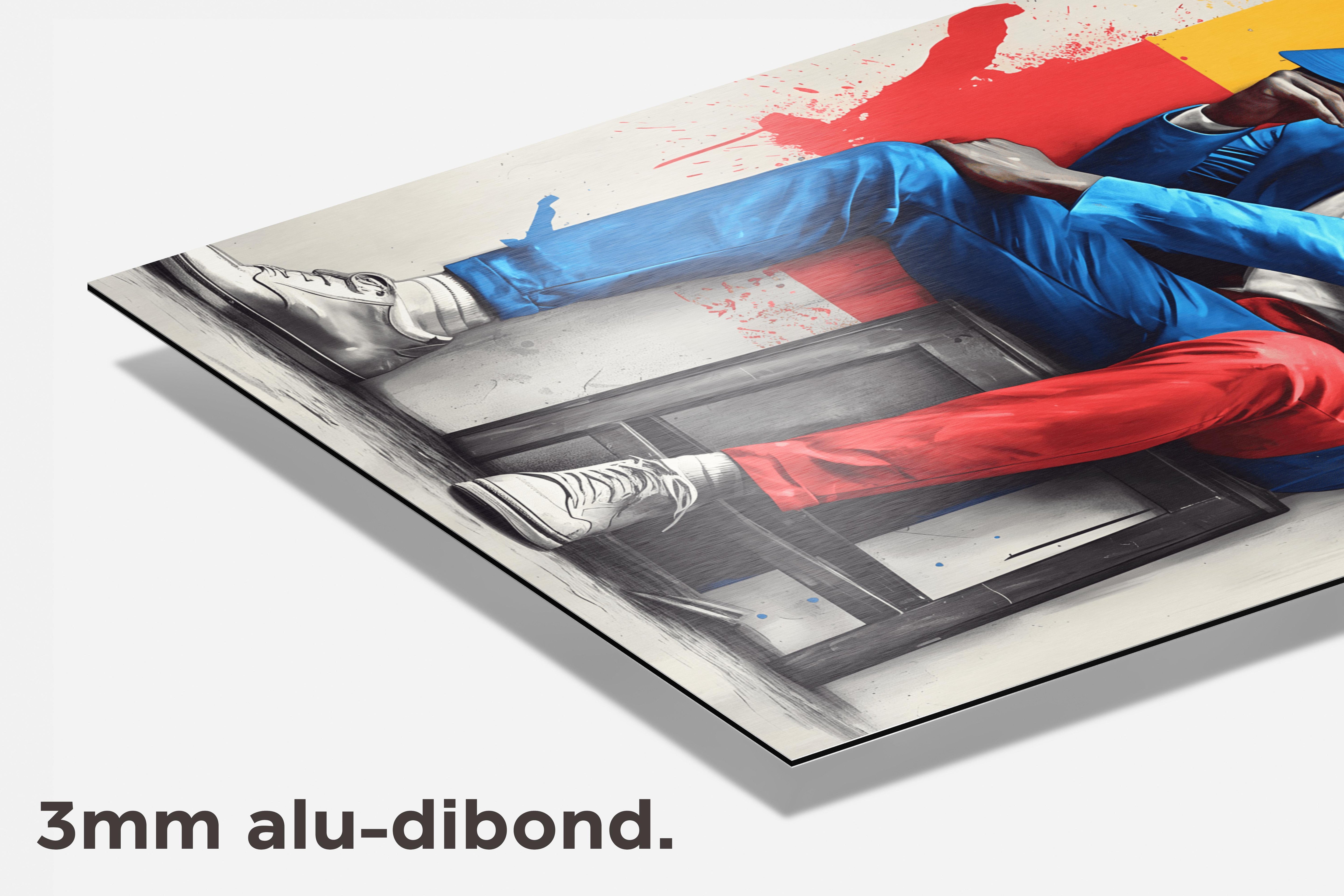 Vent Zittend dibond detail