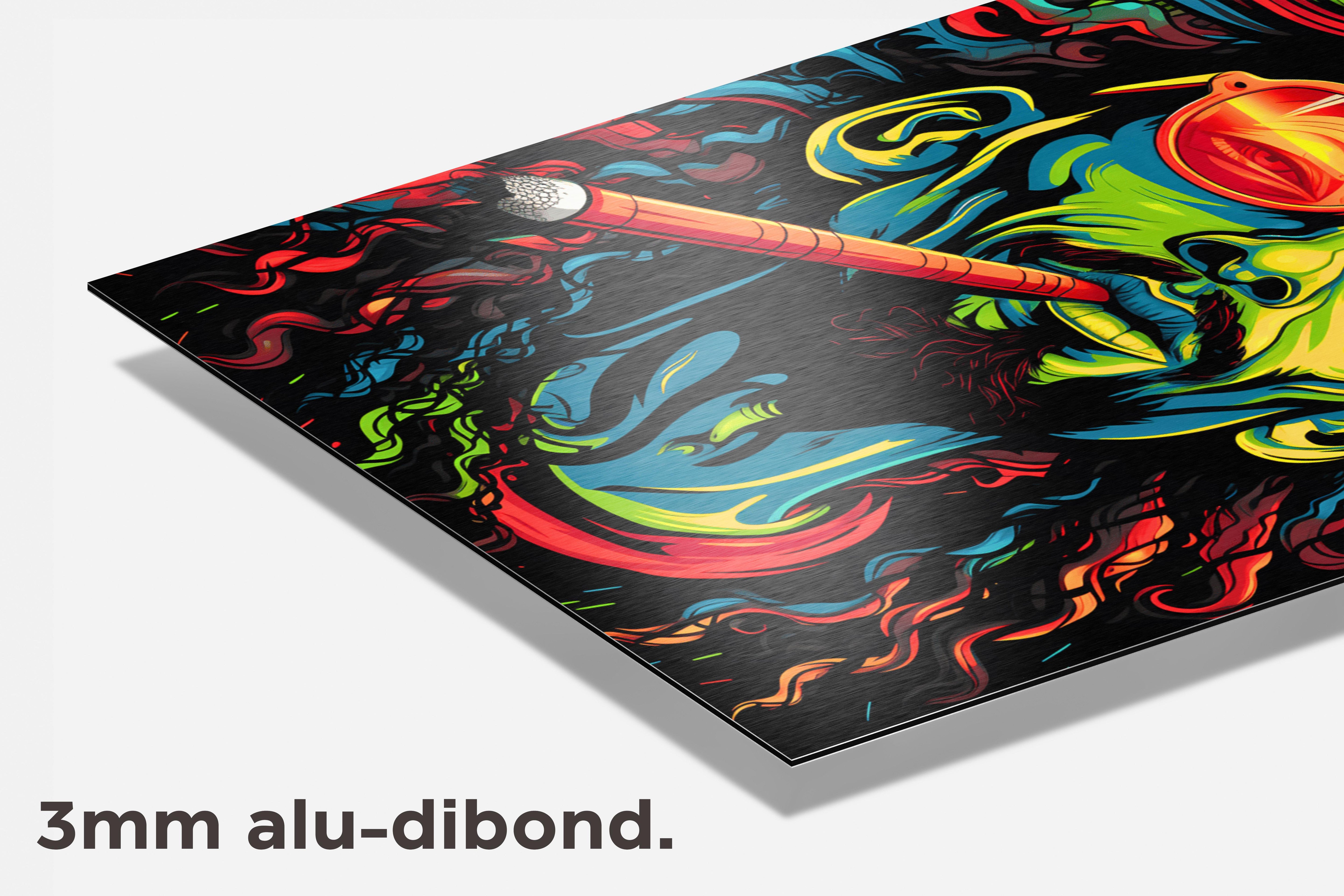 Cannabis Tabak dibond detail