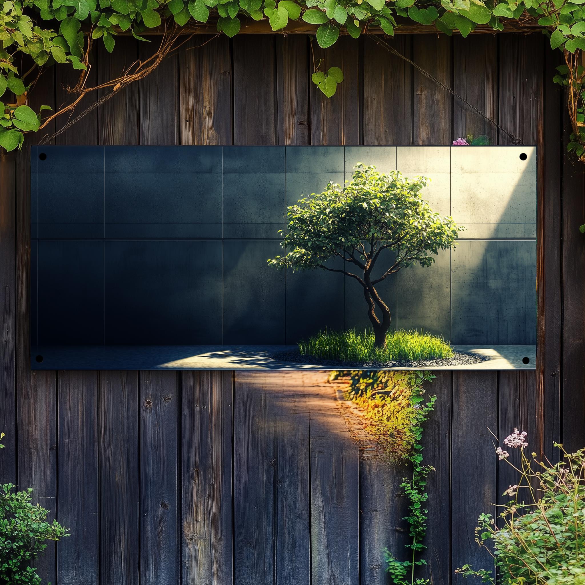 Tuinposter Boom Minimalistisch van 25 Artstreet