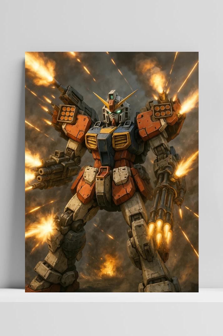 Affiche Gundam Robot de 25 Artstreet