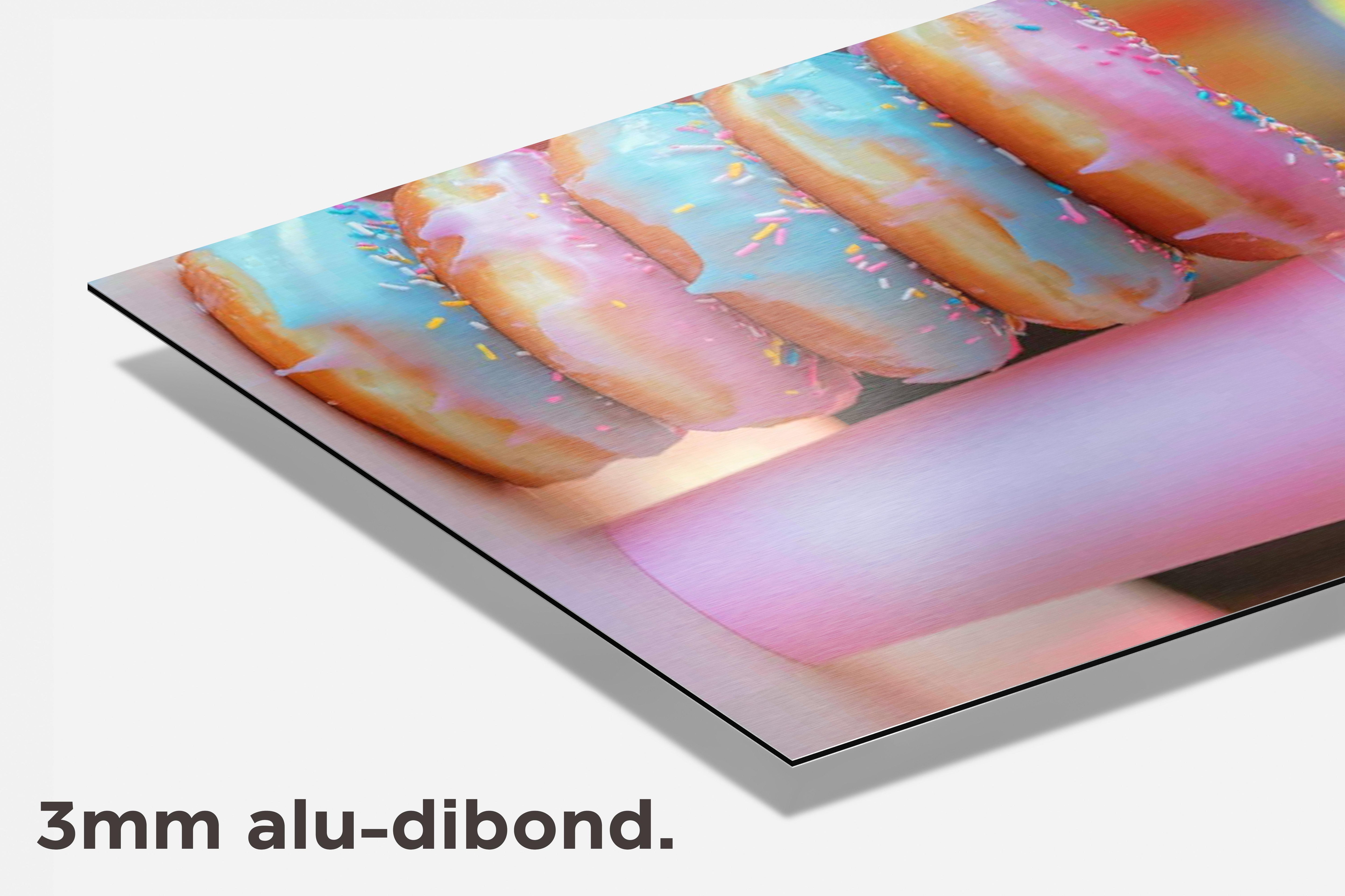 Donuts Drank dibond detail