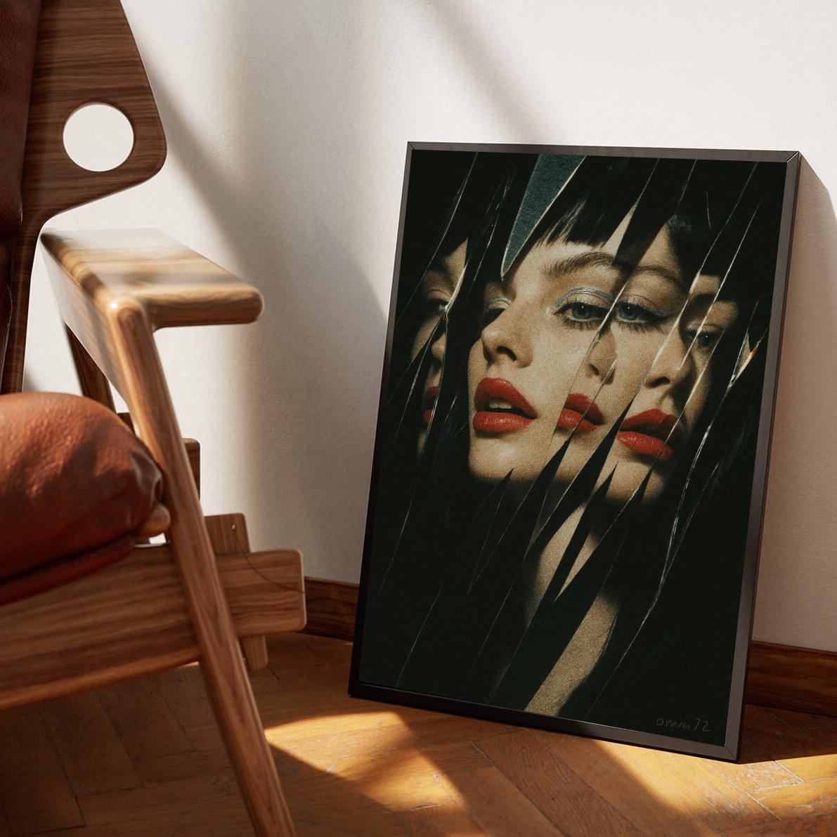 Woman Broken Glass poster sfeerbeeld 3