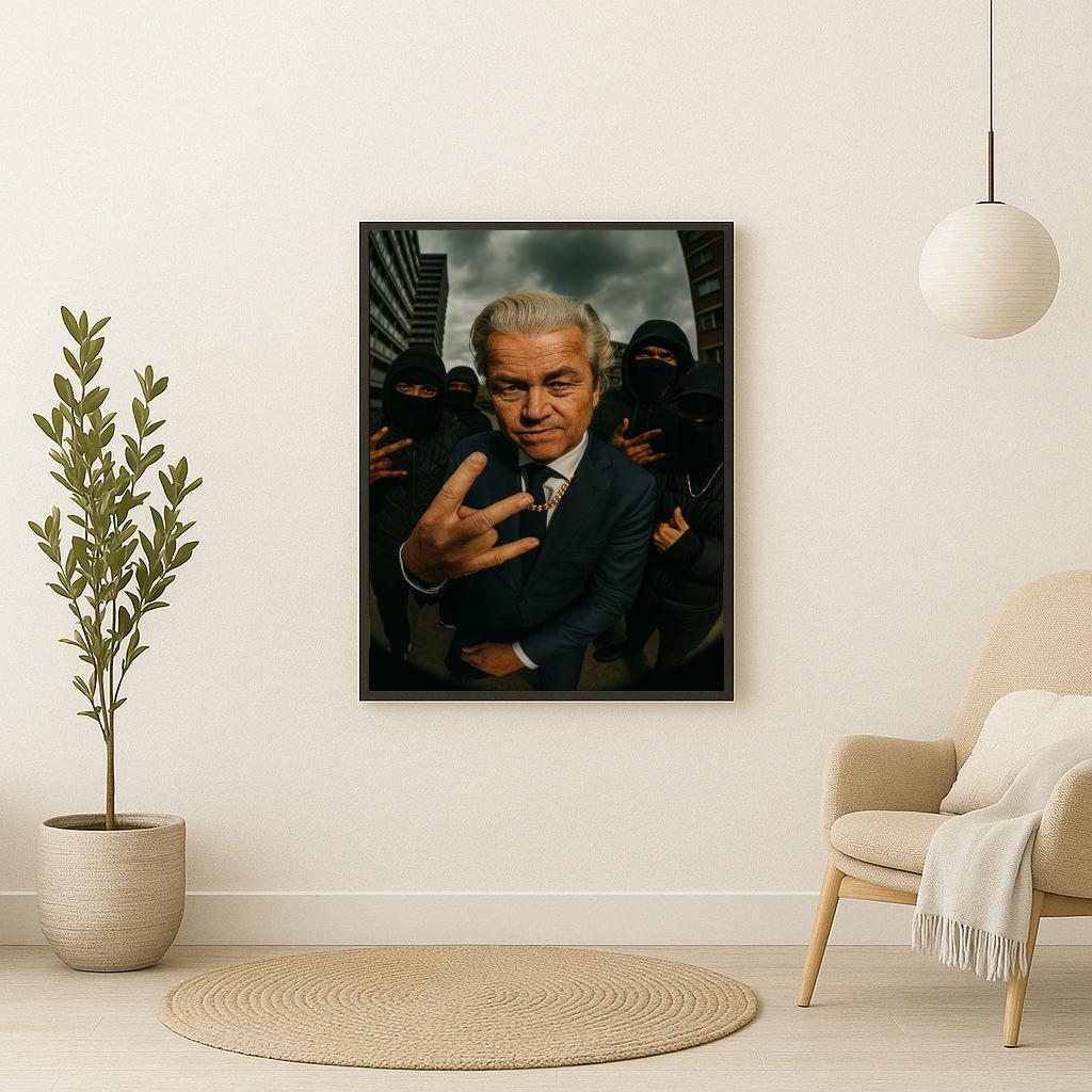 Geert Wilders poster sfeerbeeld 2