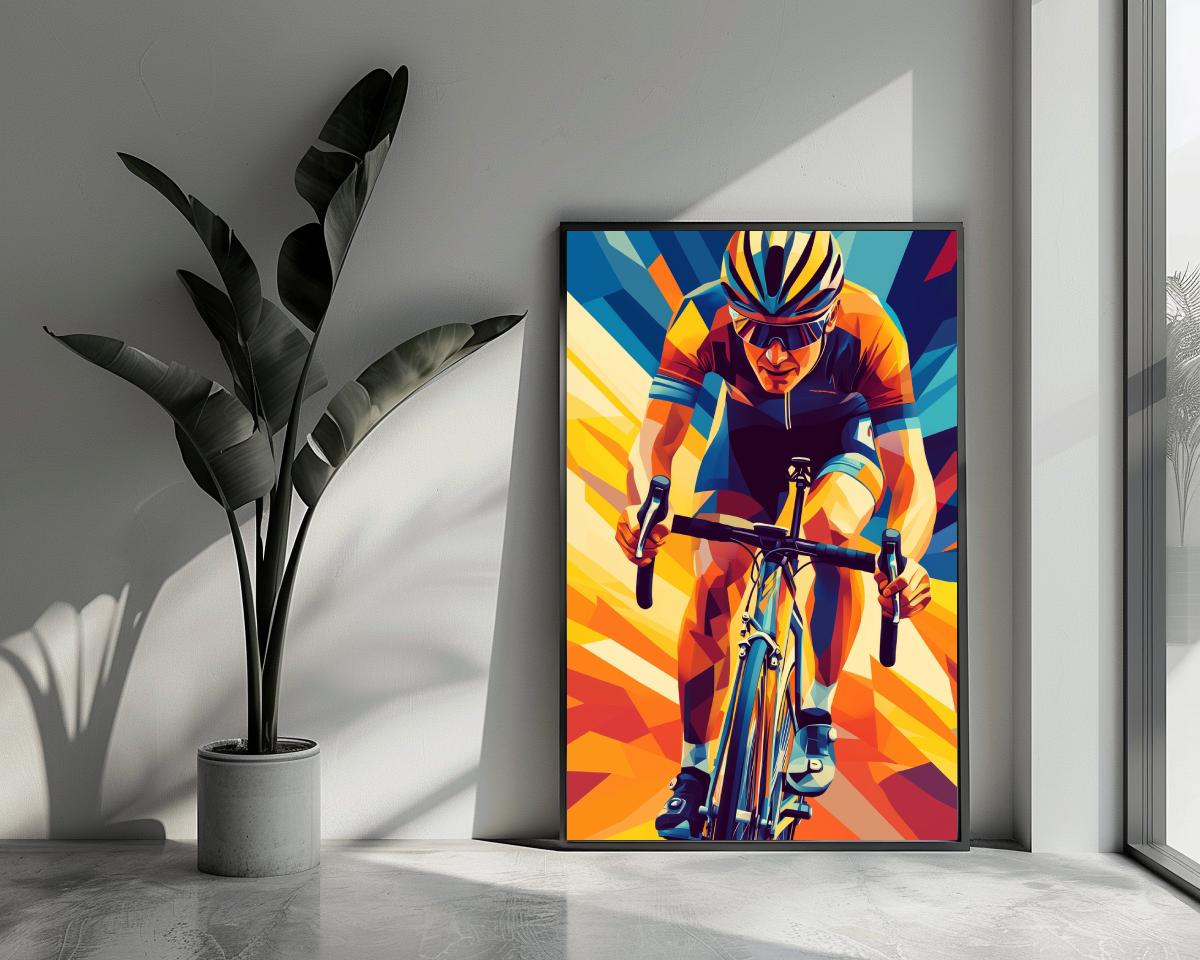 Cyclist Pop Art poster van 25 Artstreet