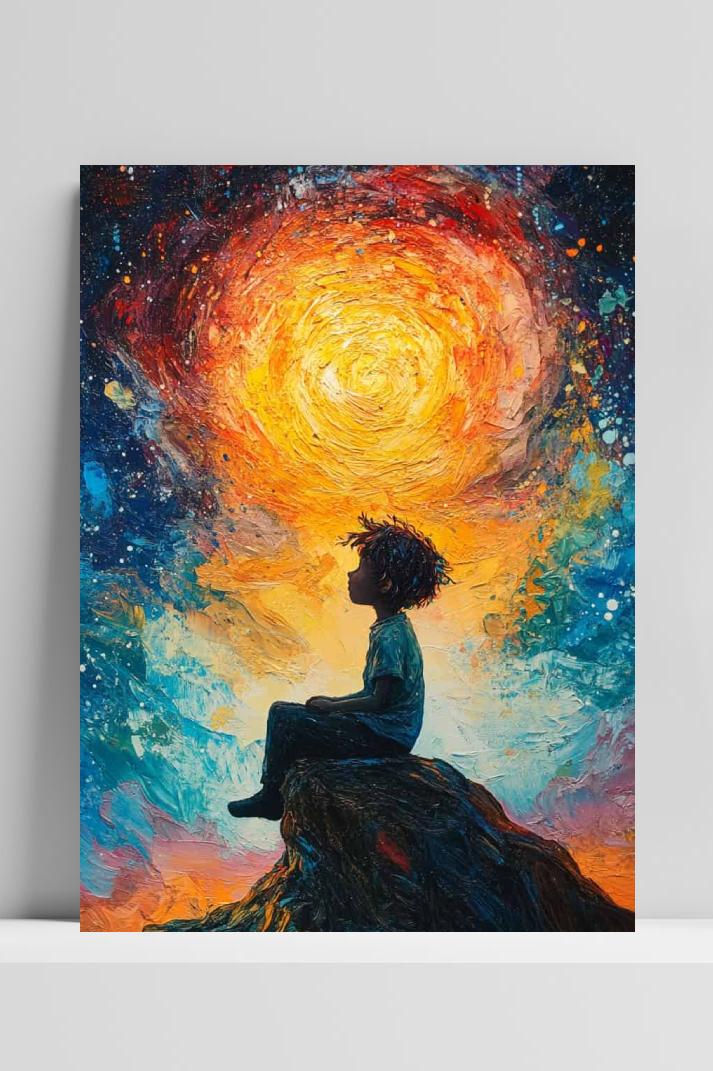 Hemelse Lucht op 3mm aluminium dibond