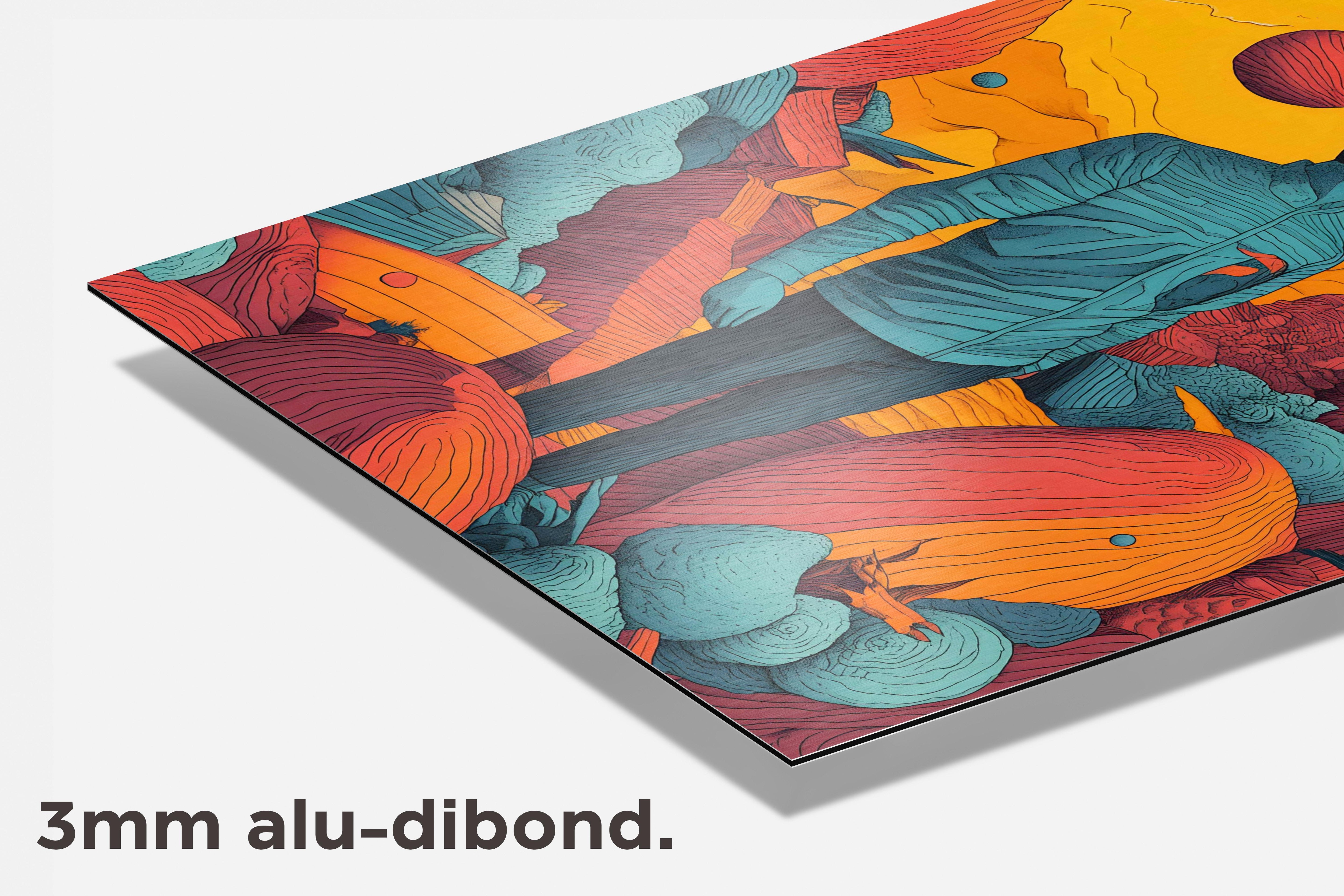 Man Natuur dibond detail