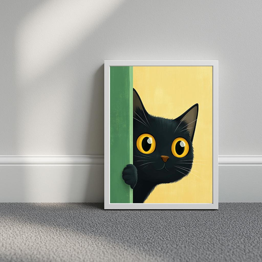 Black Cat Cartoon poster sfeerbeeld 3