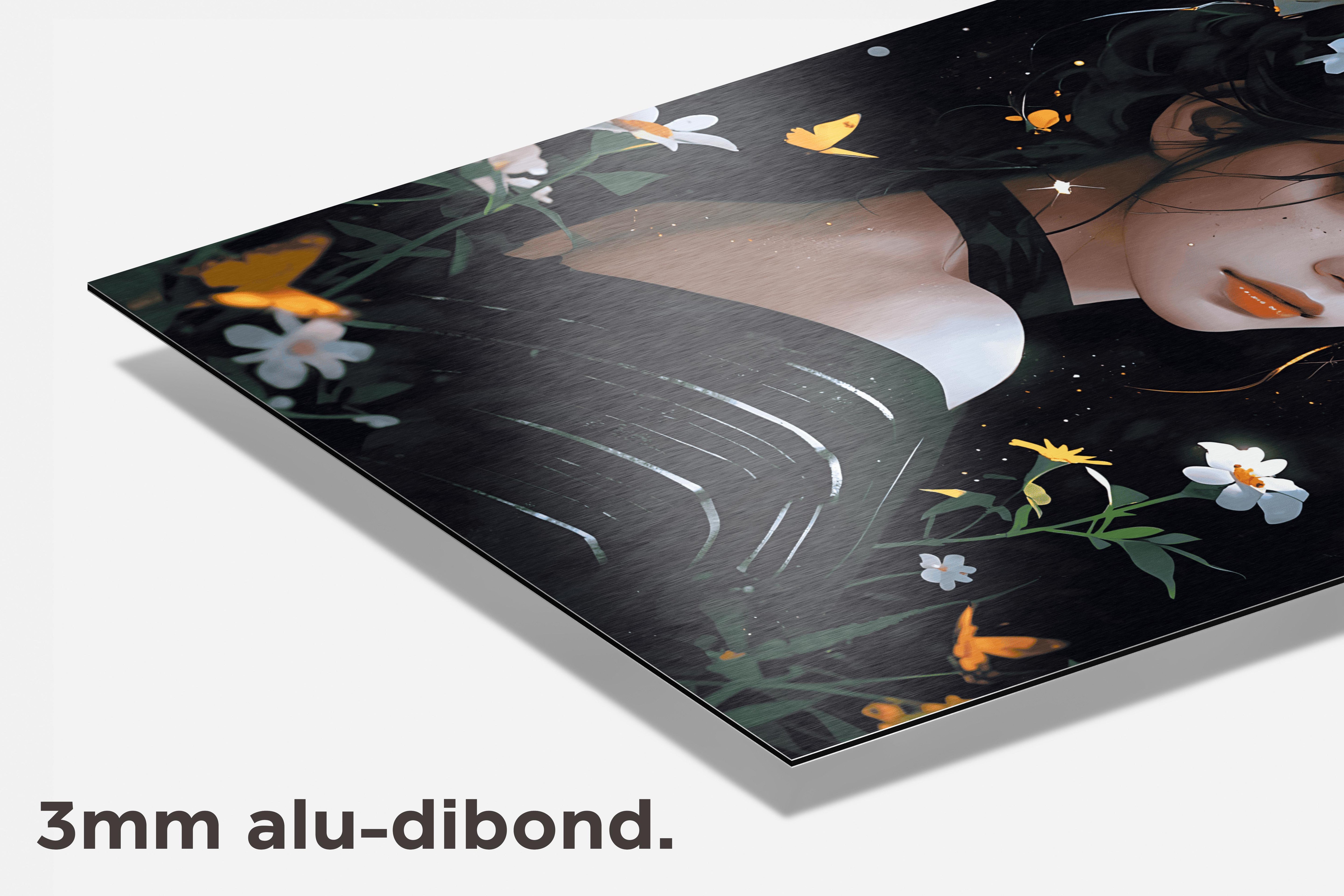 Vlinderbloem dibond detail