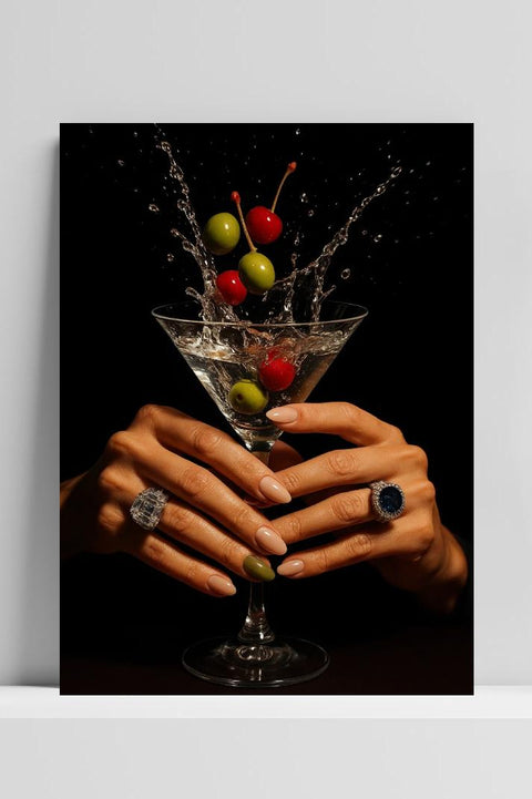 Martini Cocktail Jewelry Ring poster