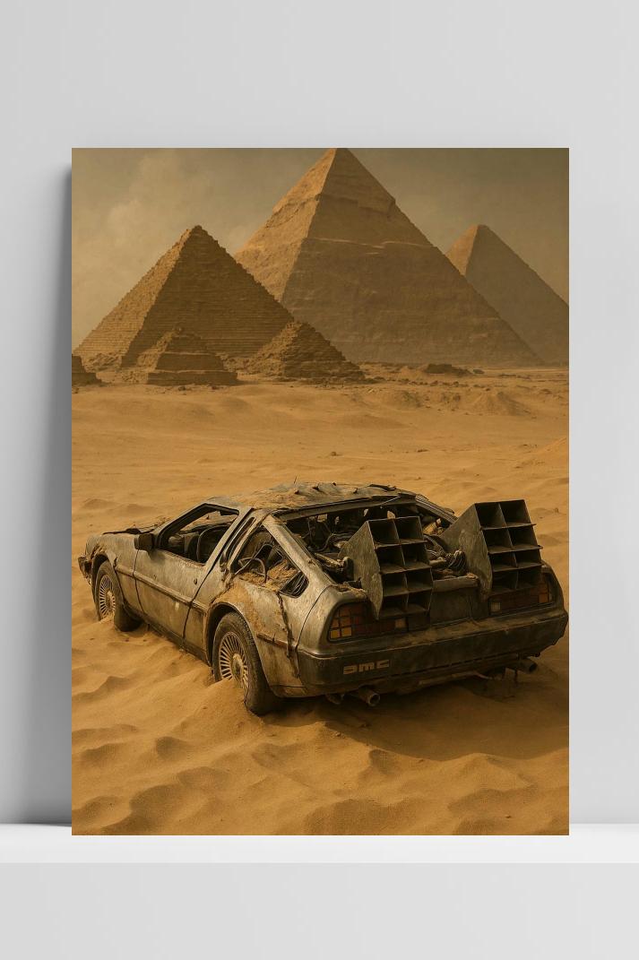Car Pyramid op 3mm aluminium dibond