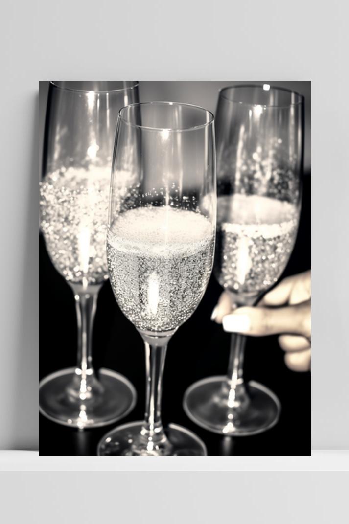 Glitter Champagne op 3mm aluminium dibond