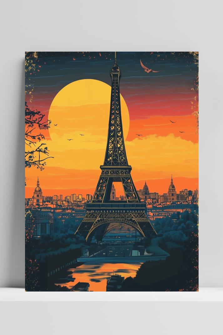Parijs op 3mm aluminium dibond