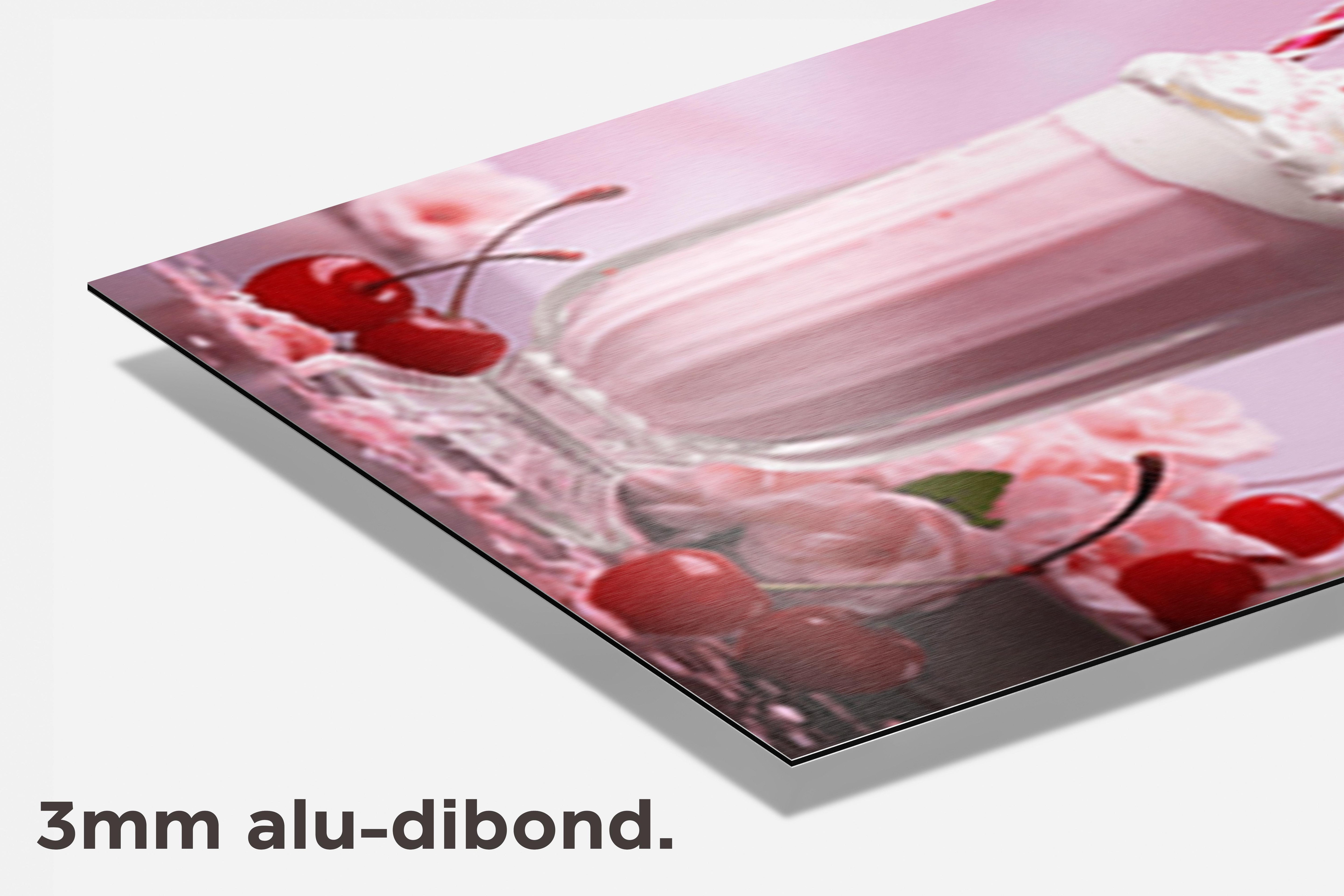 Roze Milkshake dibond detail