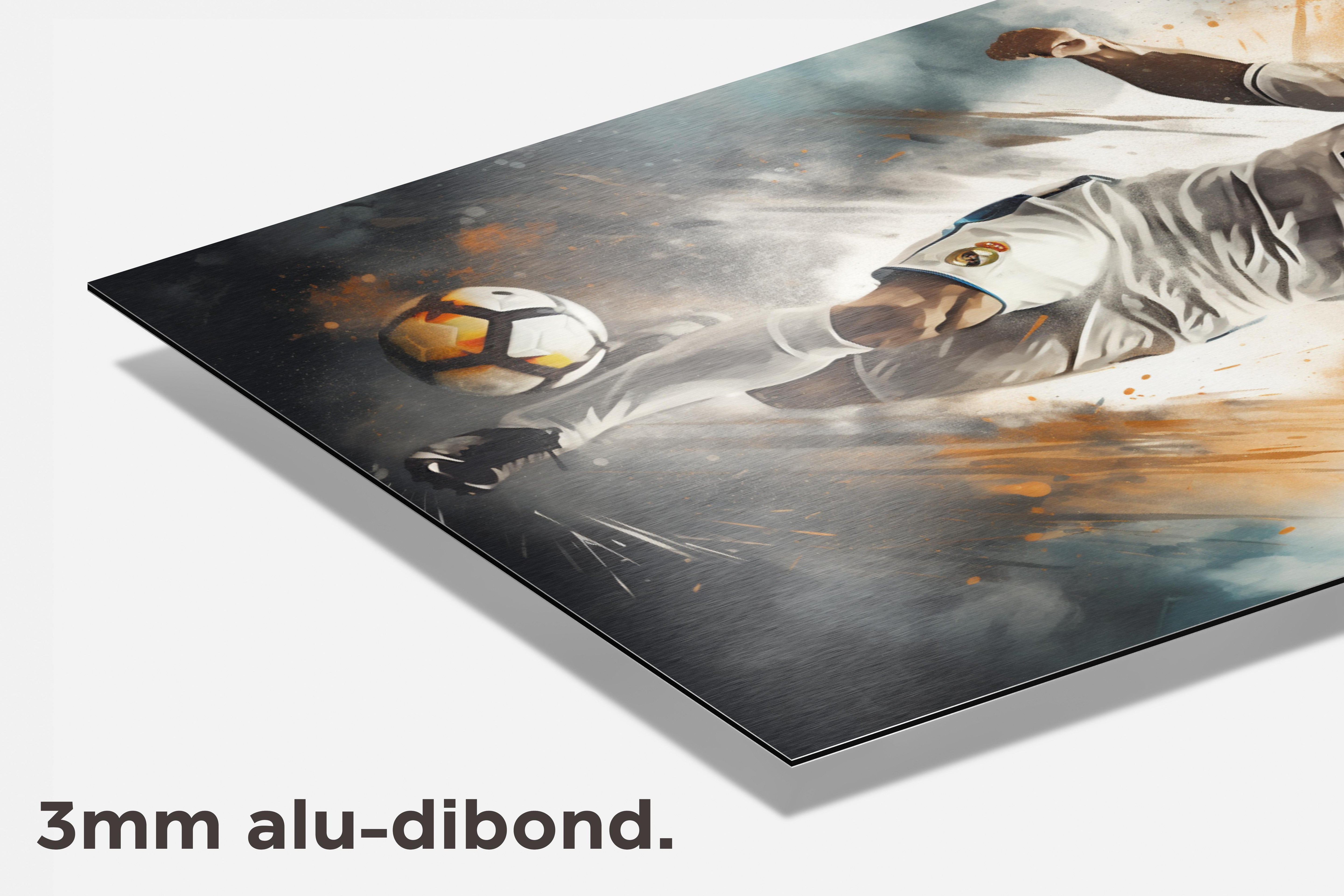 Cristiano Ronaldo Dribbel dibond detail