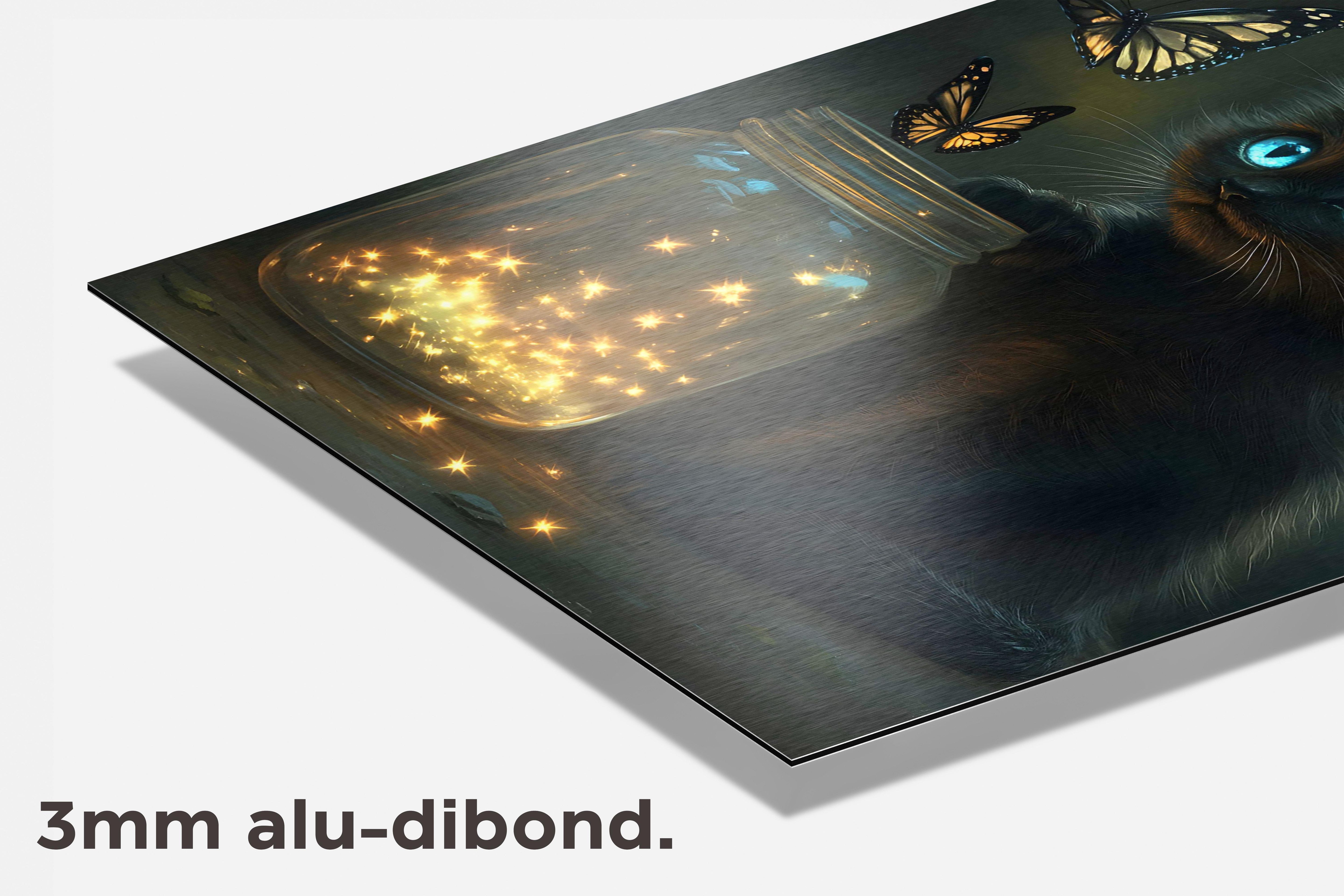 Vlinder Kat dibond detail