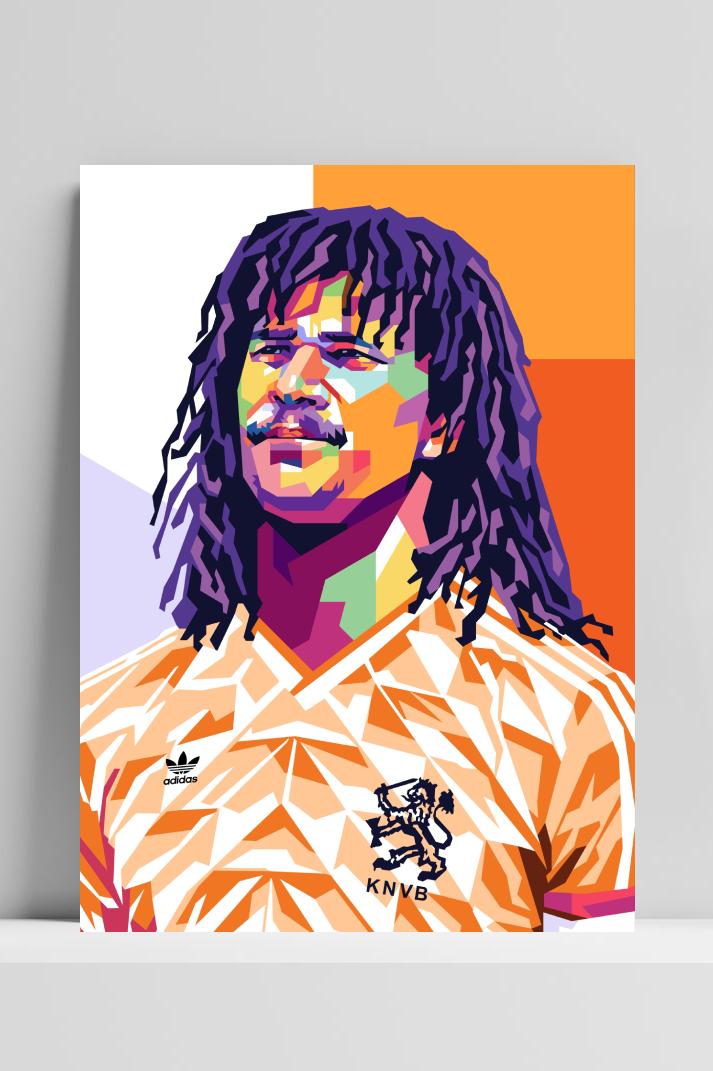 Ruud Gullit Footballer Manager poster van 25 Artstreet