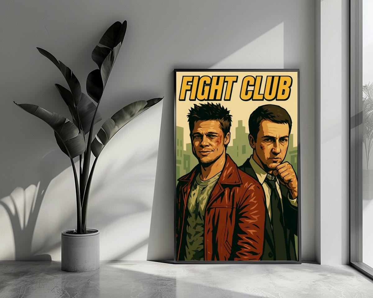 Fight Club Art Text poster van 25 Artstreet
