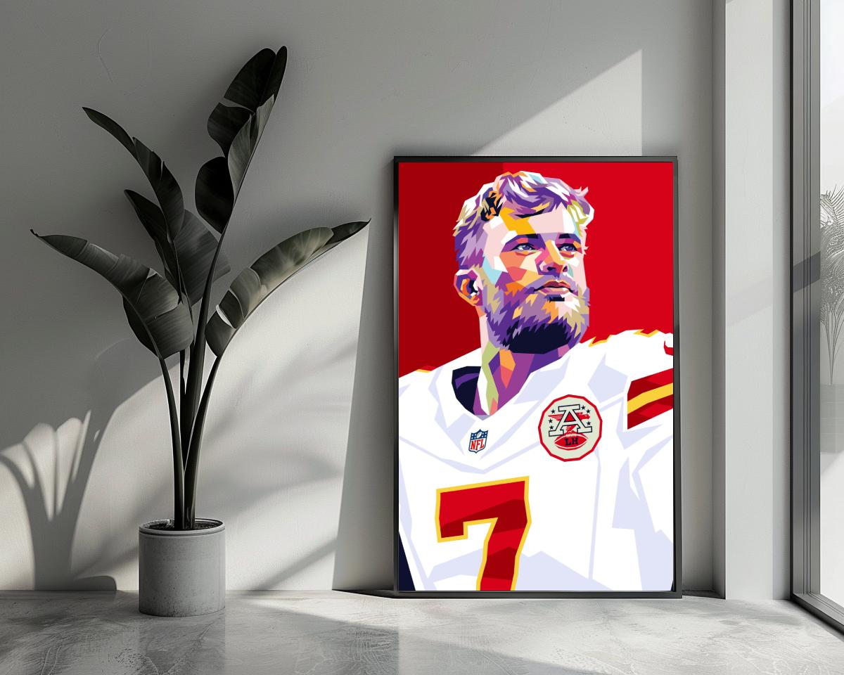 Harrison Butker Pop Art poster van 25 Artstreet