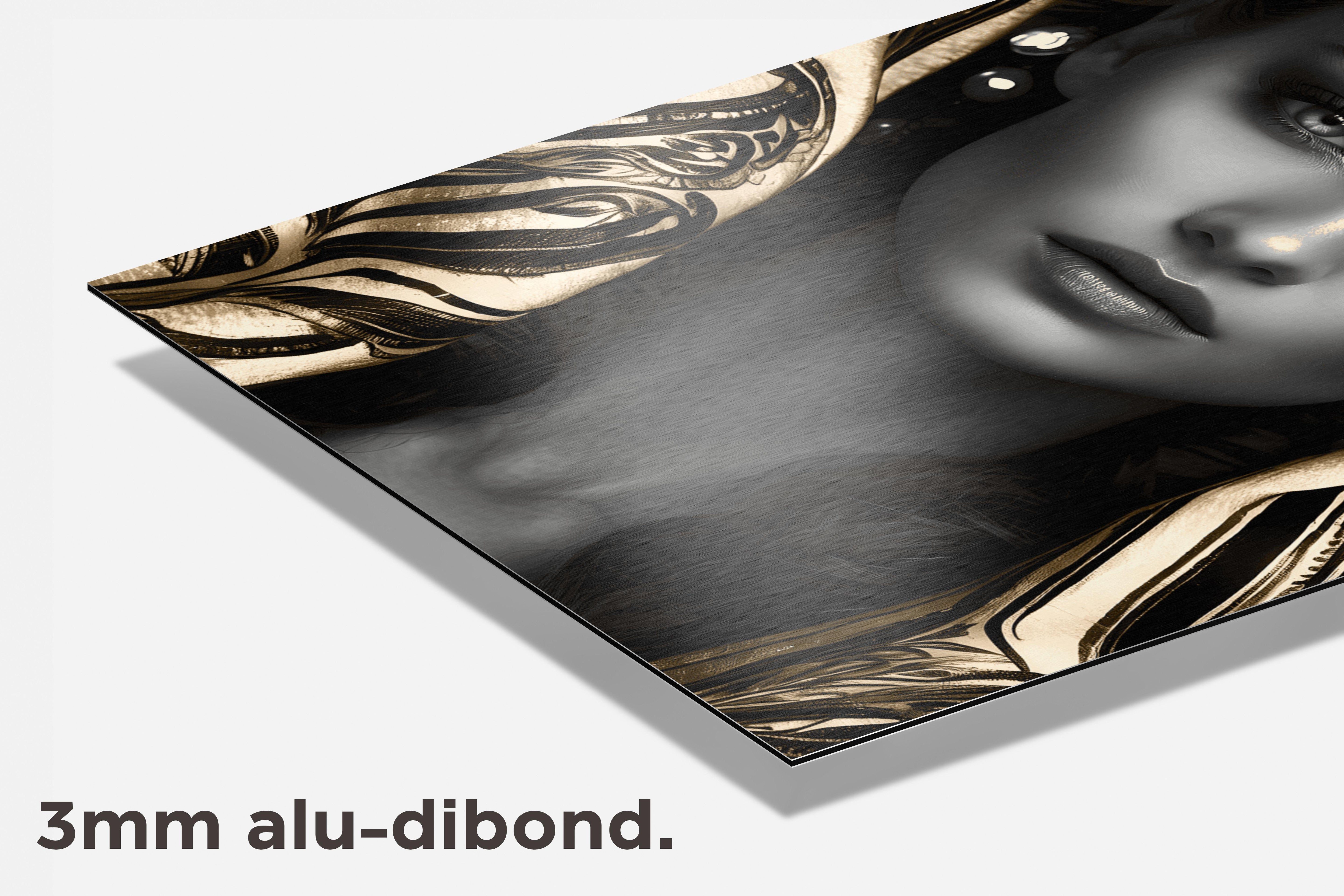 Goud Abstract Vrouw dibond detail