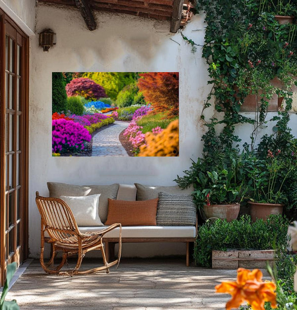 Gartenposter Frühlingsgarten Poster