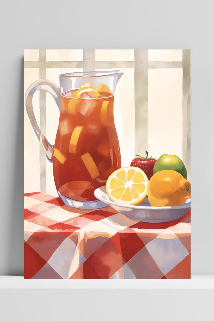 Sangria op 3mm aluminium dibond