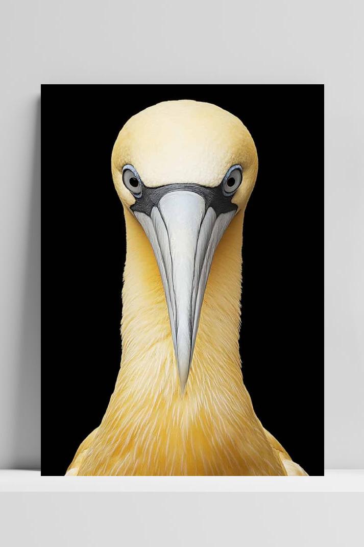 Jan-van-Gent Vogel op 3mm aluminium dibond