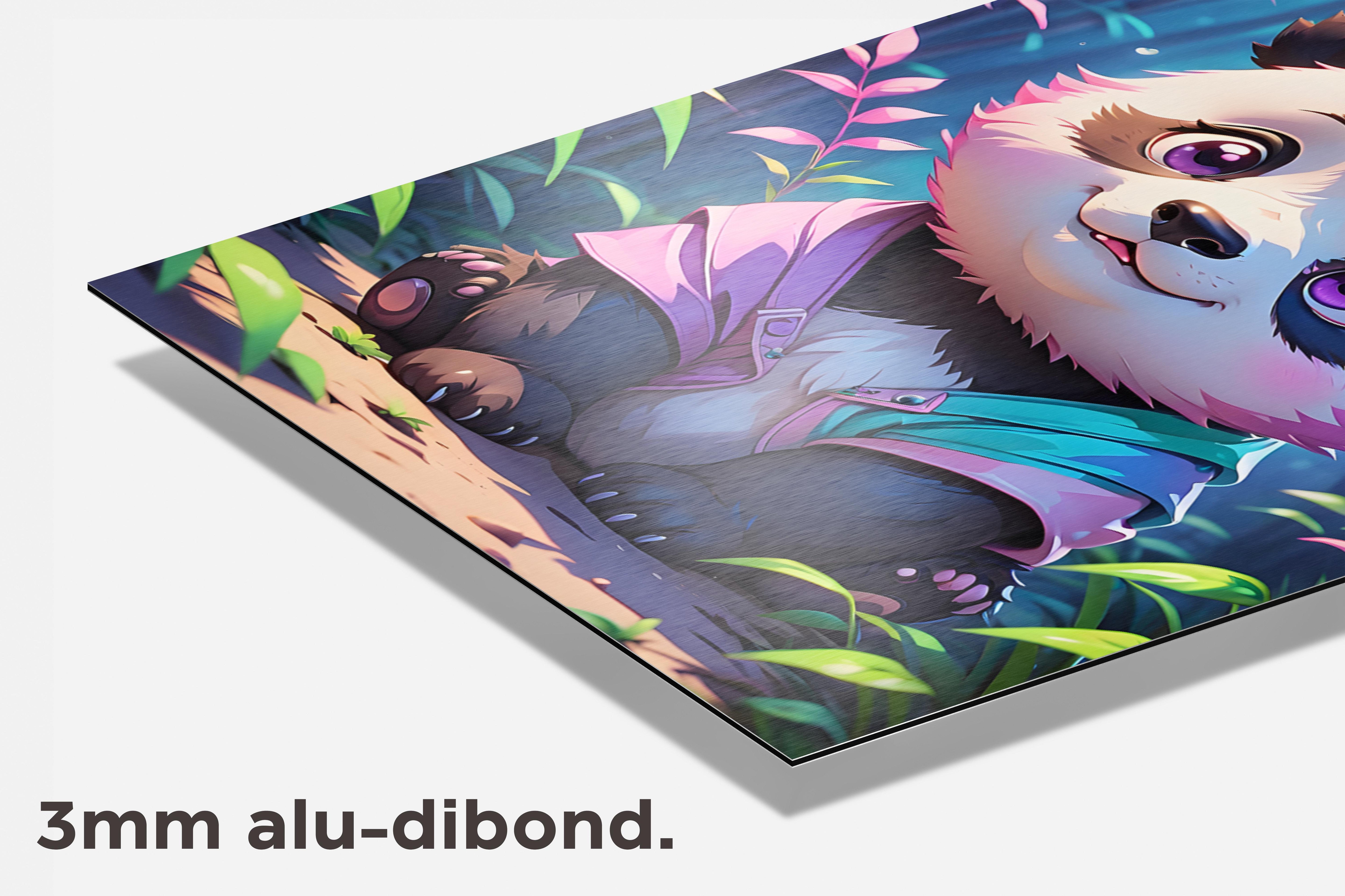 Blije Panda dibond detail